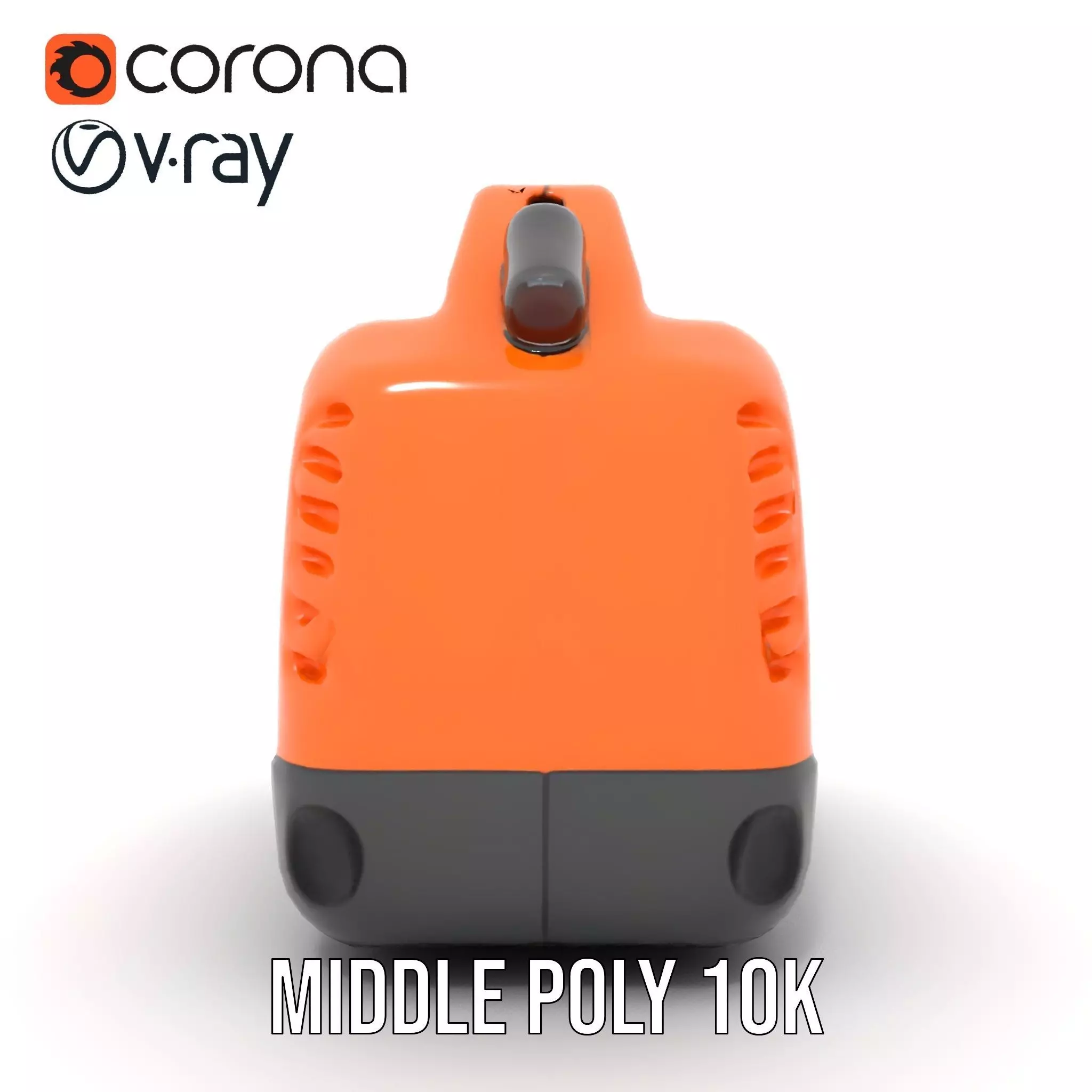 Orange Fuel Can model pack Low-poly 3D model_6