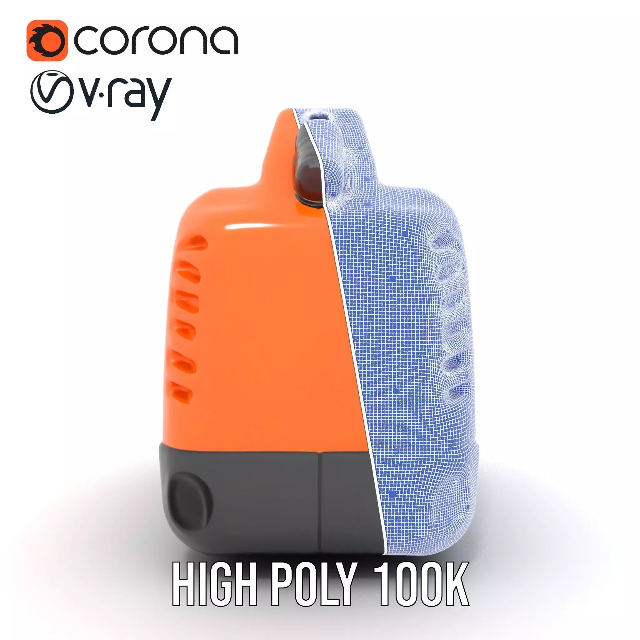 Orange Fuel Can model pack Low-poly 3D model_33