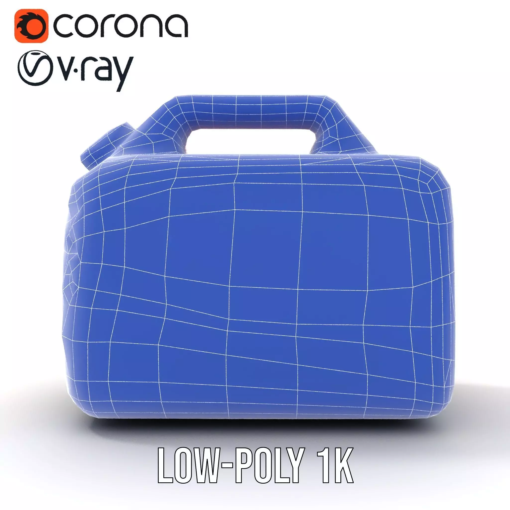 Orange Fuel Can model pack Low-poly 3D model_9