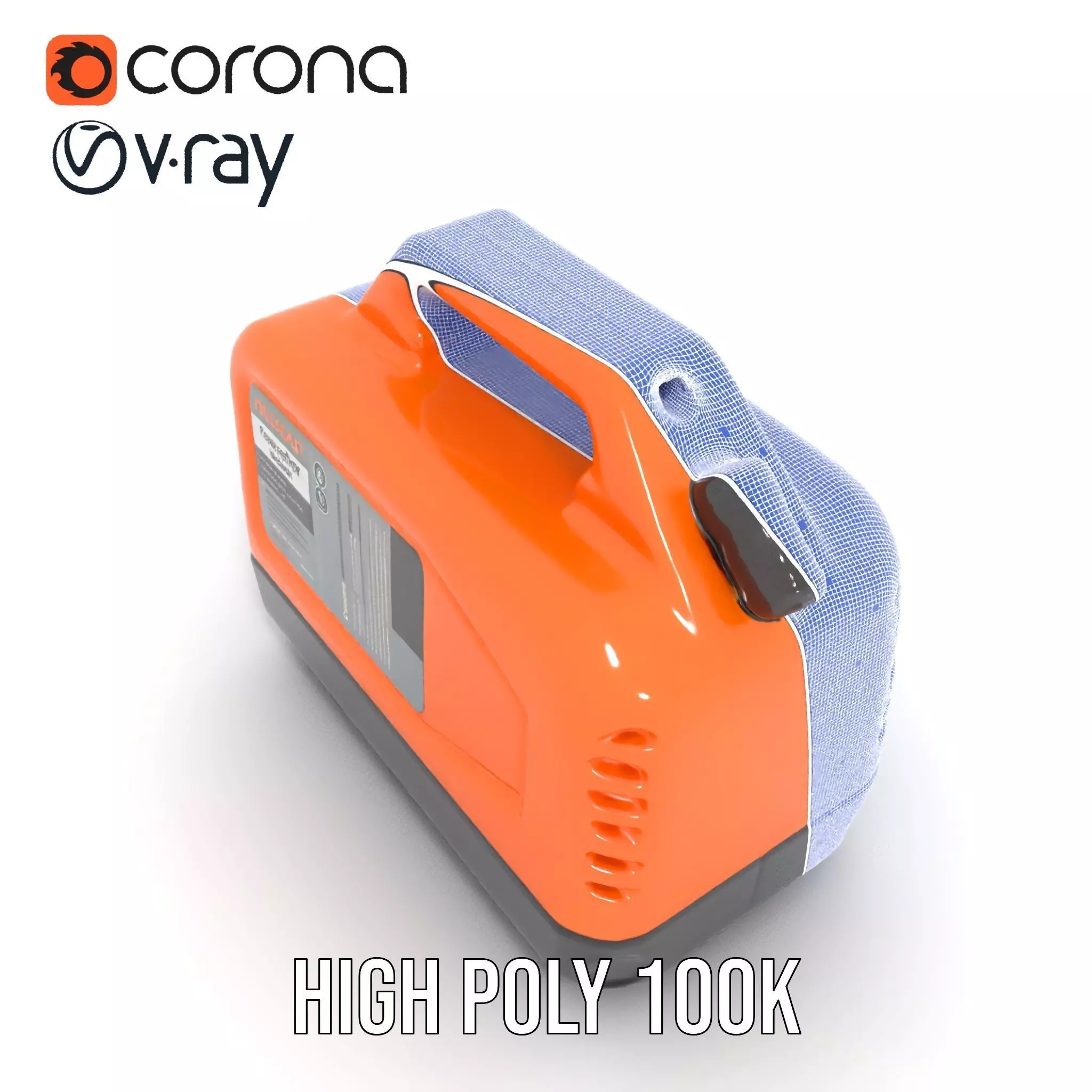 Orange Fuel Can model pack Low-poly 3D model_32