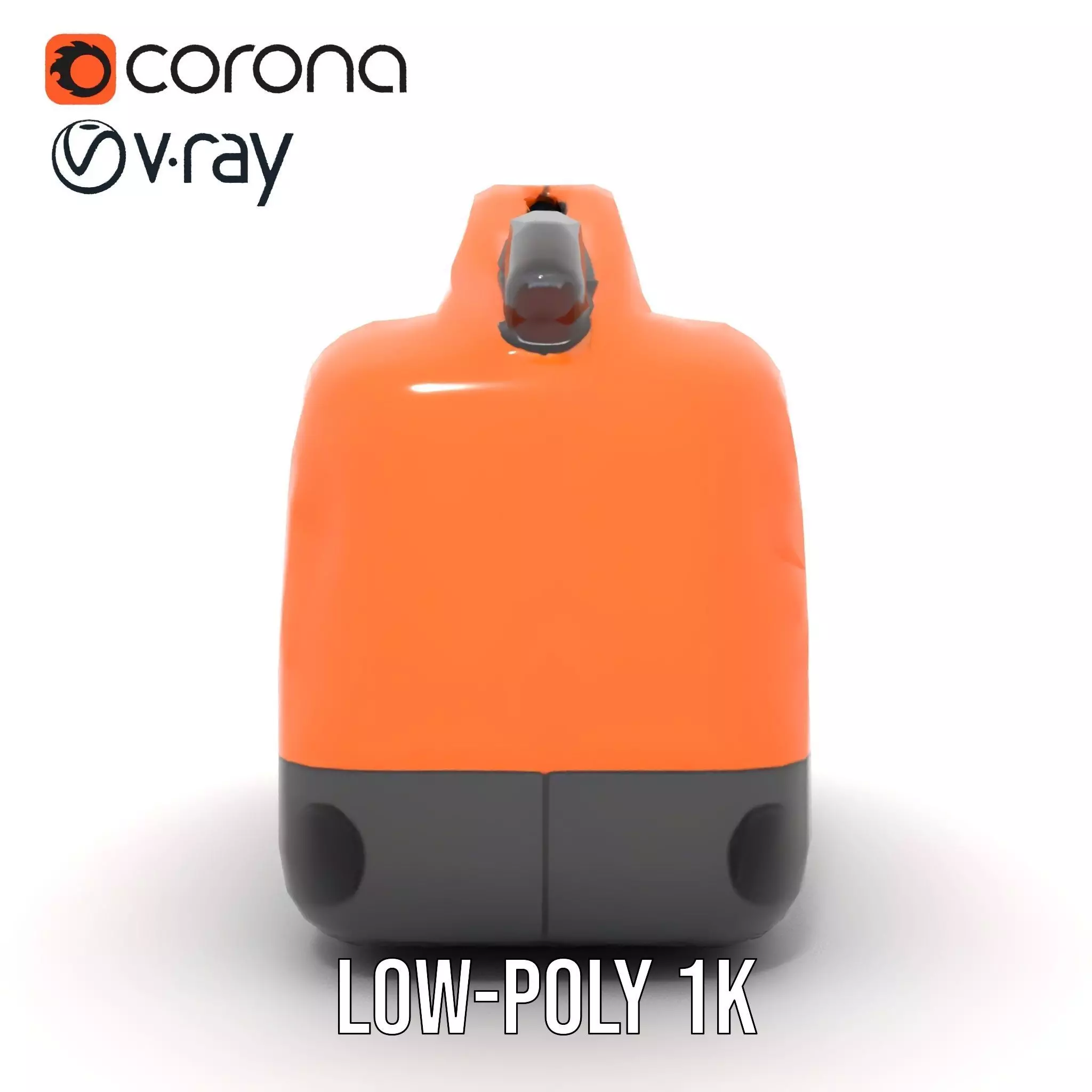 Orange Fuel Can model pack Low-poly 3D model_25