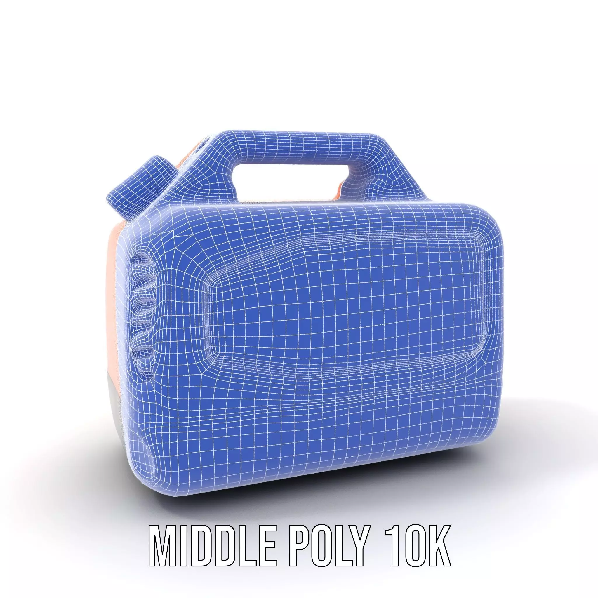 Orange Fuel Can model pack Low-poly 3D model_5