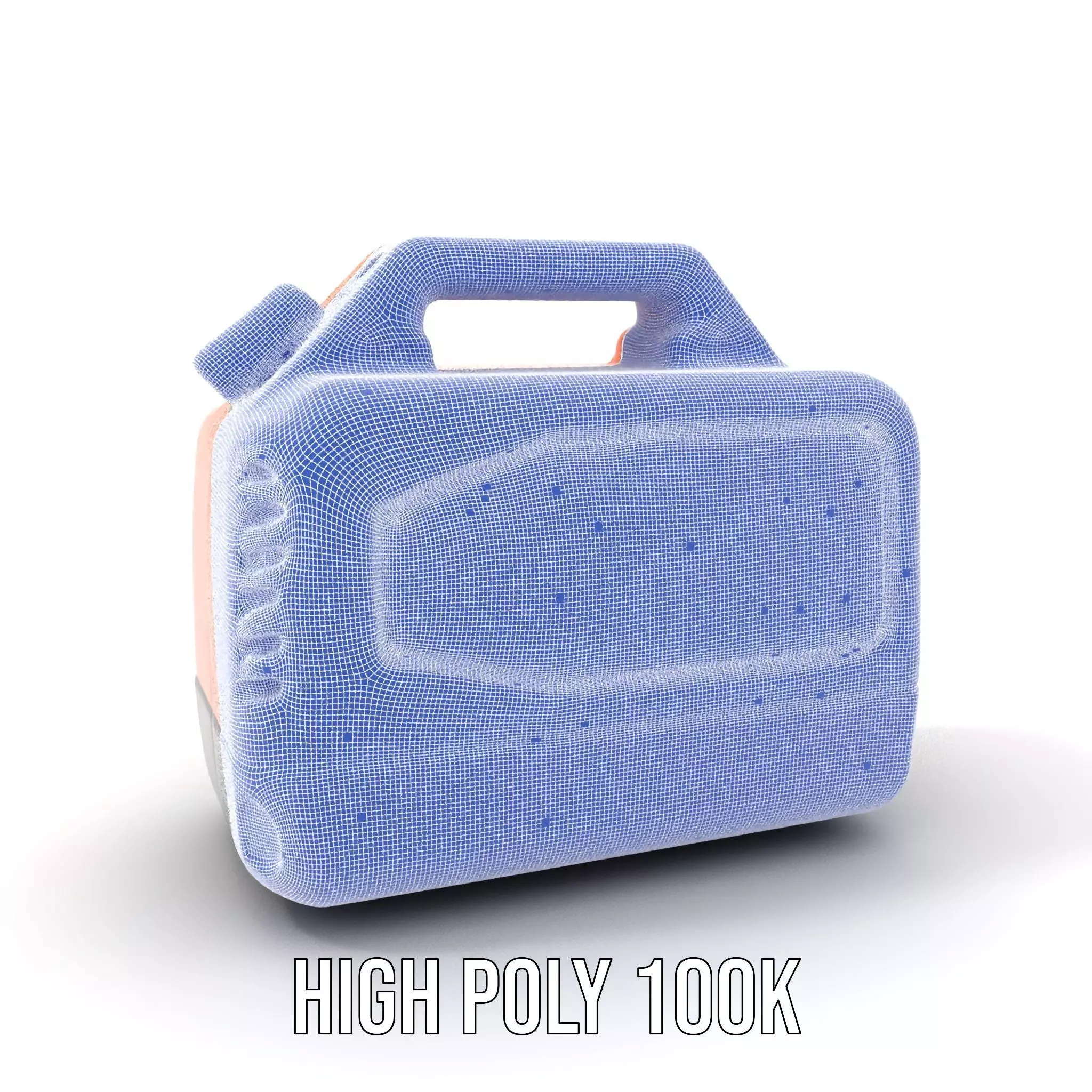 Orange Fuel Can model pack Low-poly 3D model_4