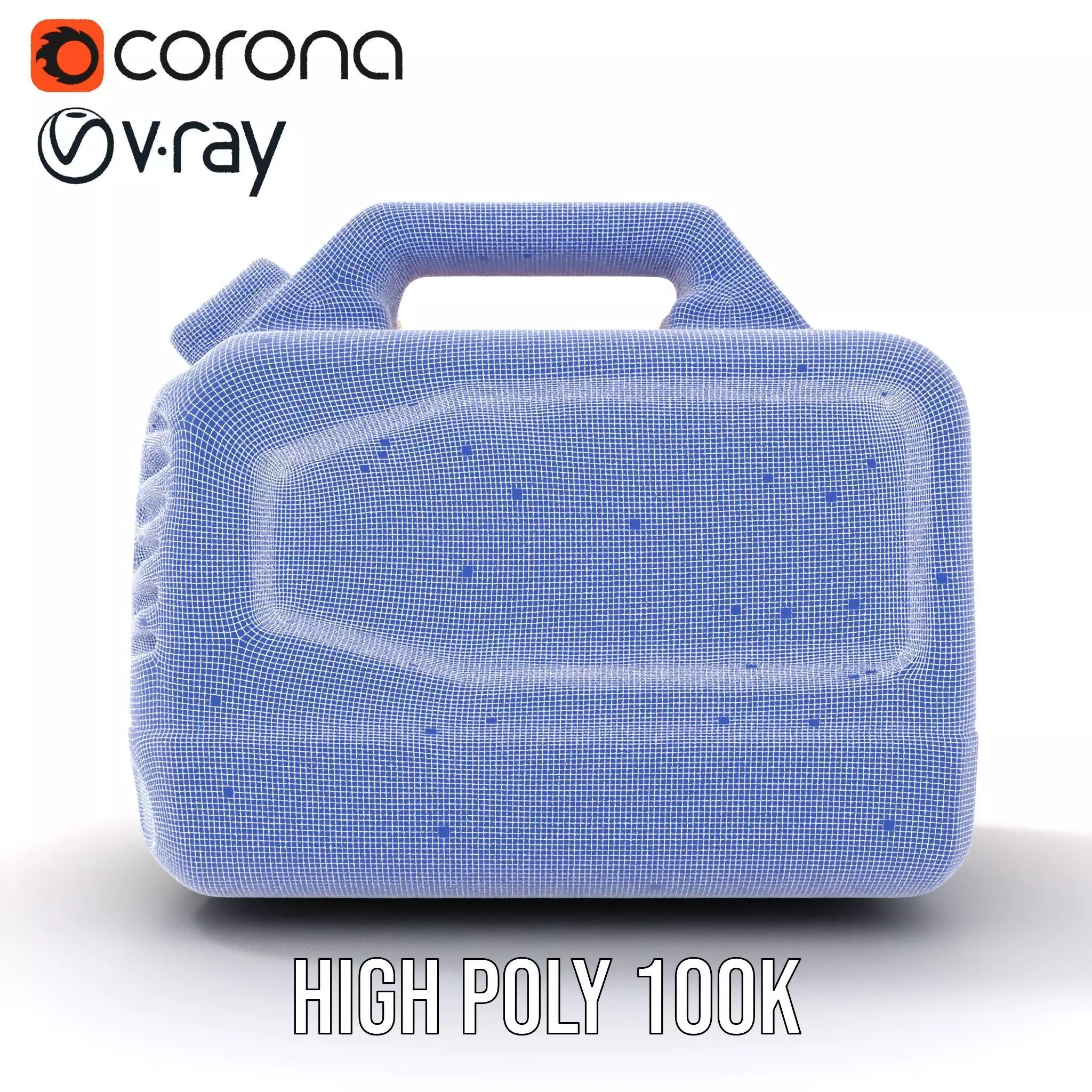 Orange Fuel Can model pack Low-poly 3D model_34