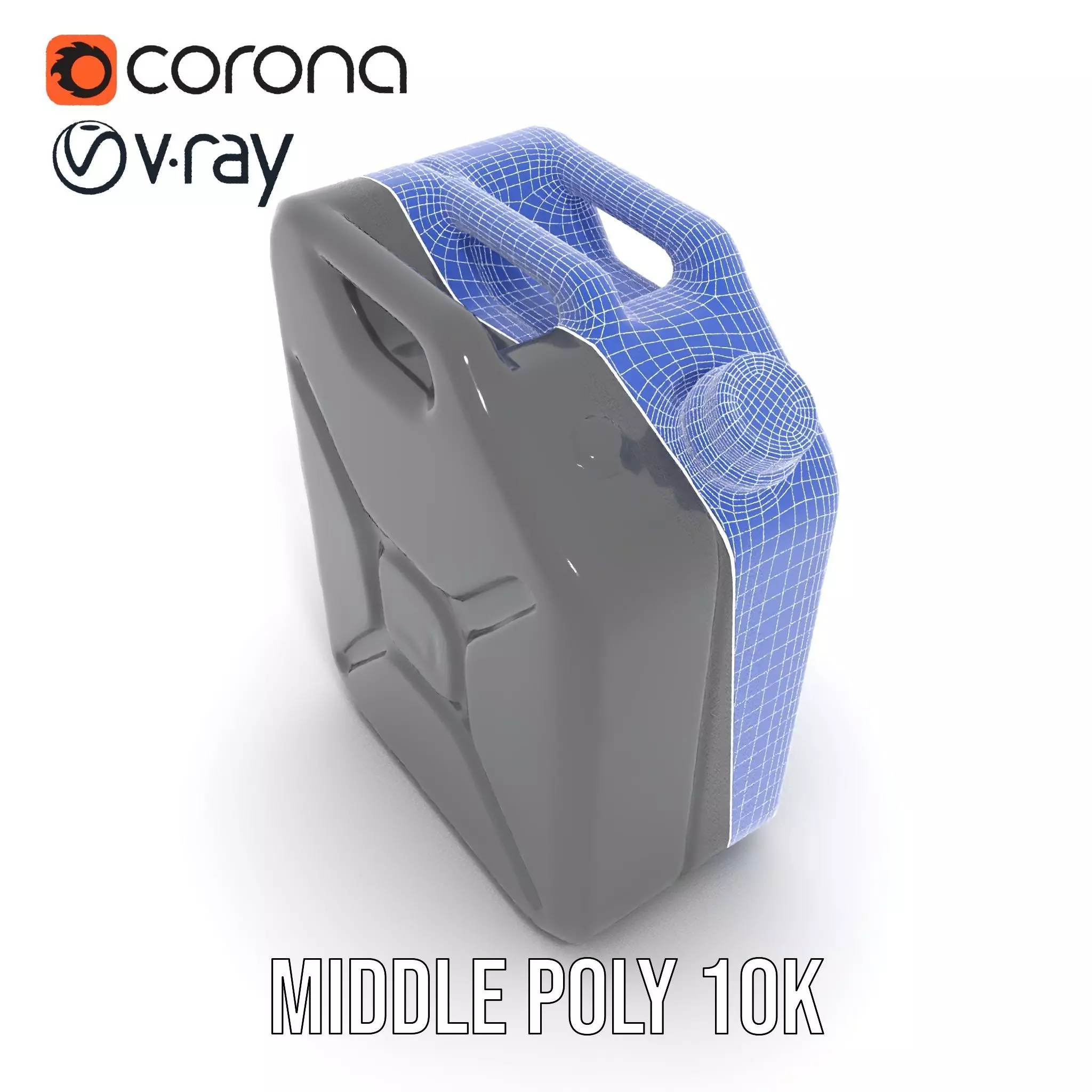 Sleek Black Jerrycan model pack Low-poly 3D model_24