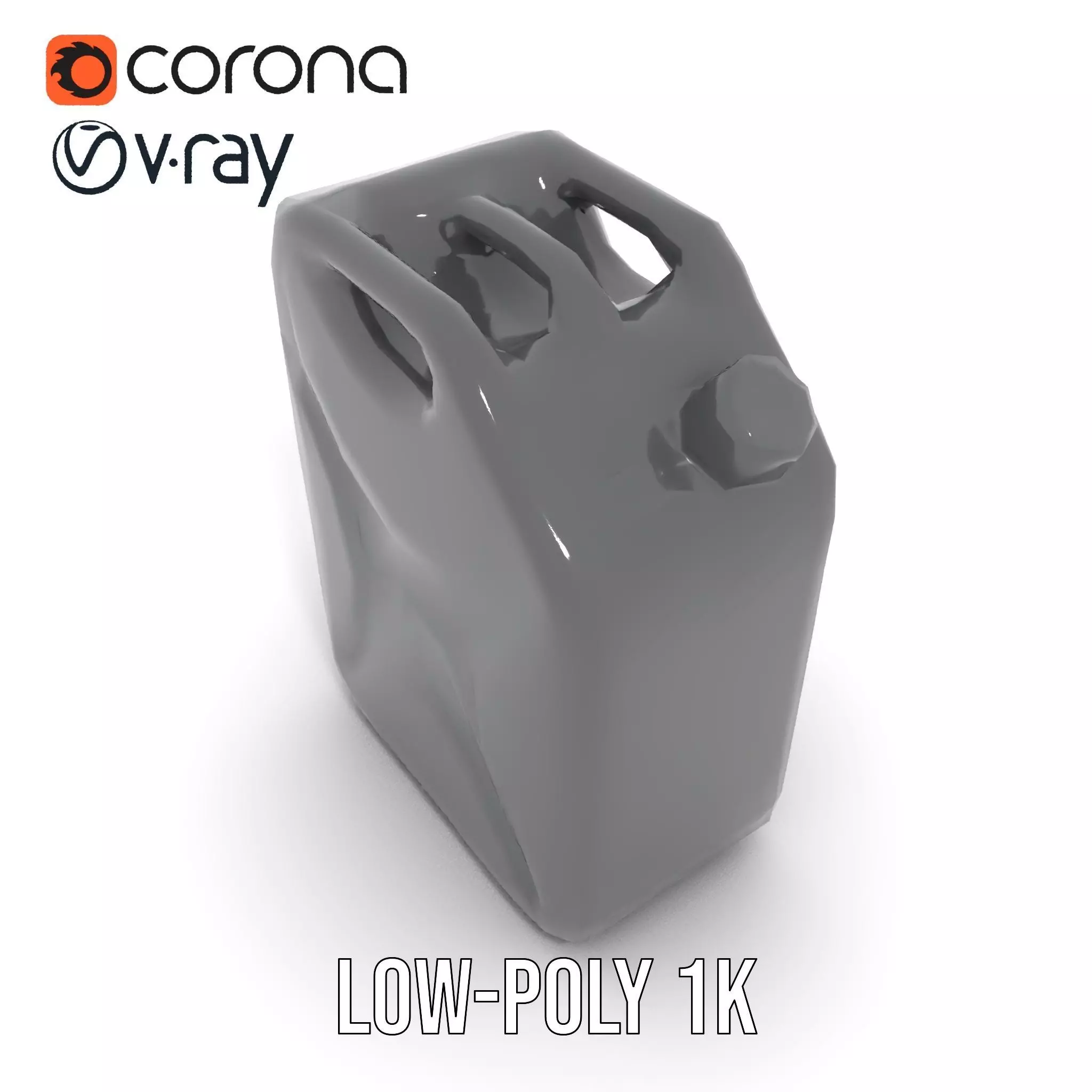 Sleek Black Jerrycan model pack Low-poly 3D model_17
