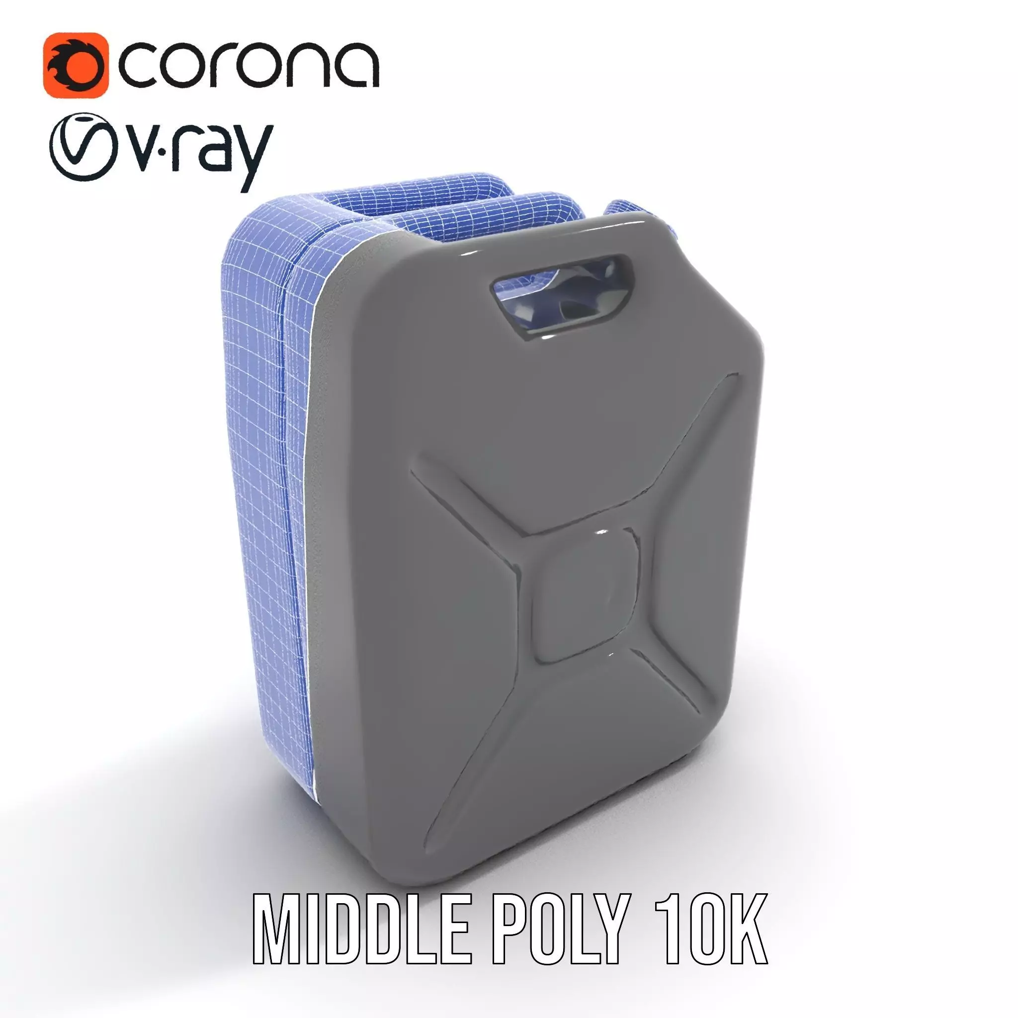 Sleek Black Jerrycan model pack Low-poly 3D model_30