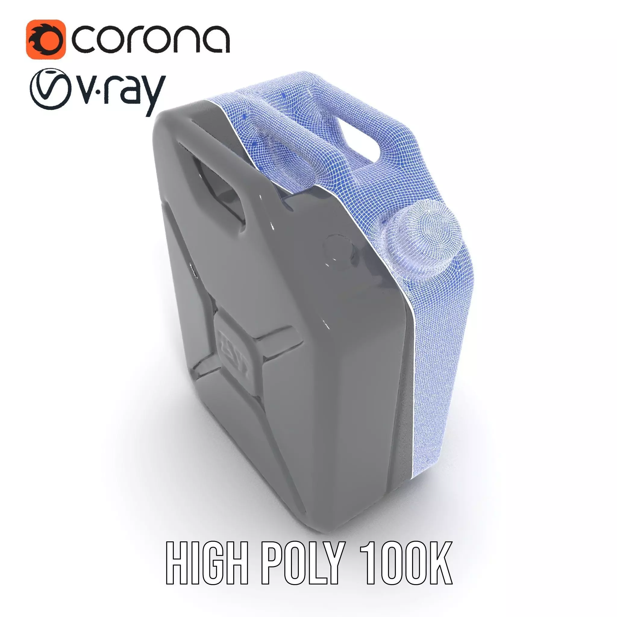 Sleek Black Jerrycan model pack Low-poly 3D model_29