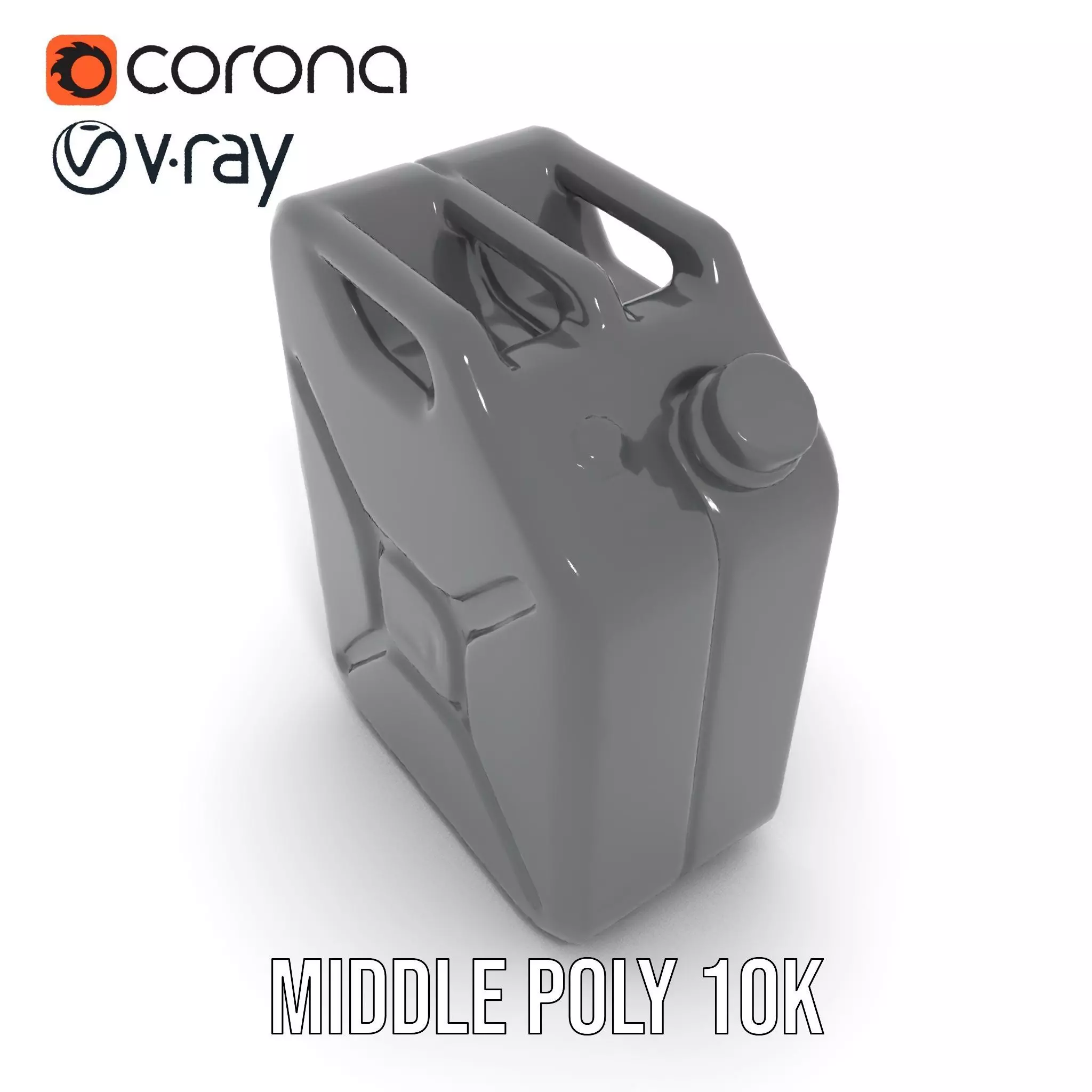 Sleek Black Jerrycan model pack Low-poly 3D model_16