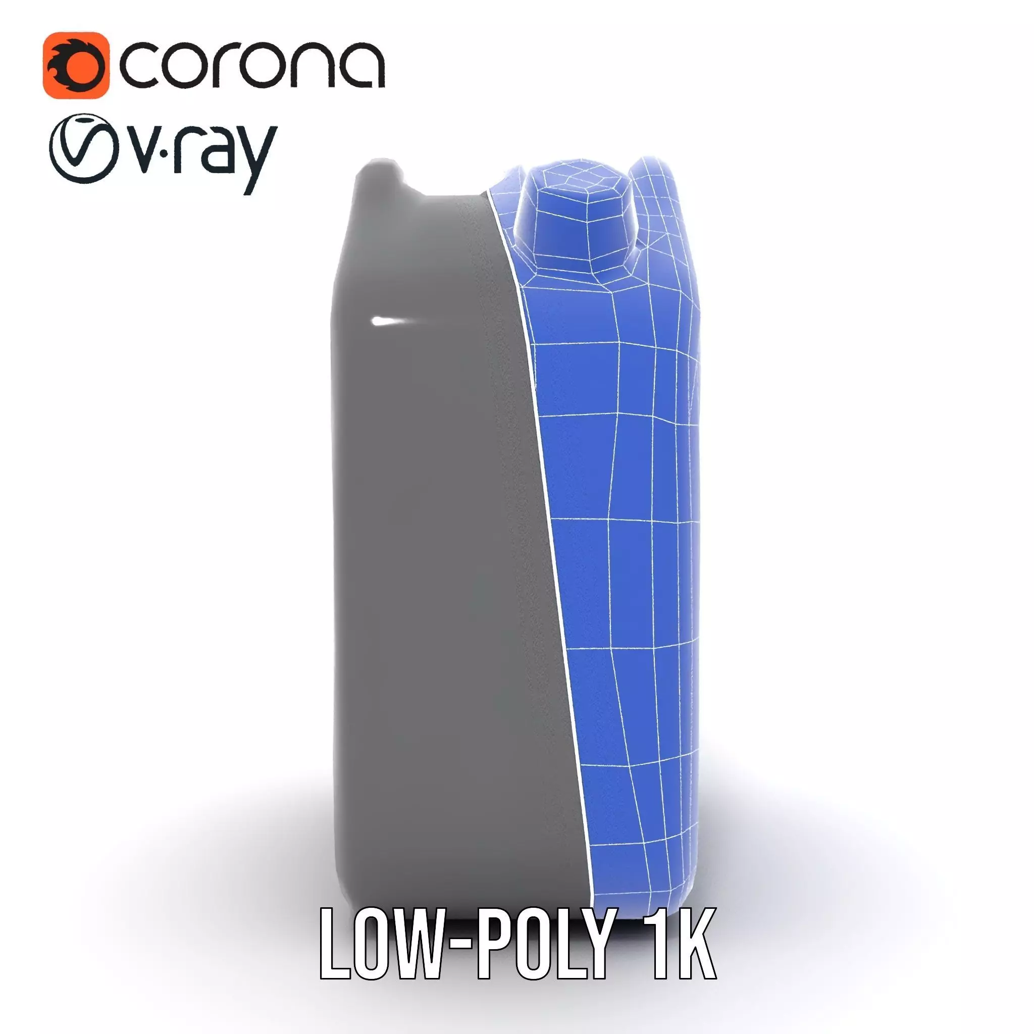 Sleek Black Jerrycan model pack Low-poly 3D model_25