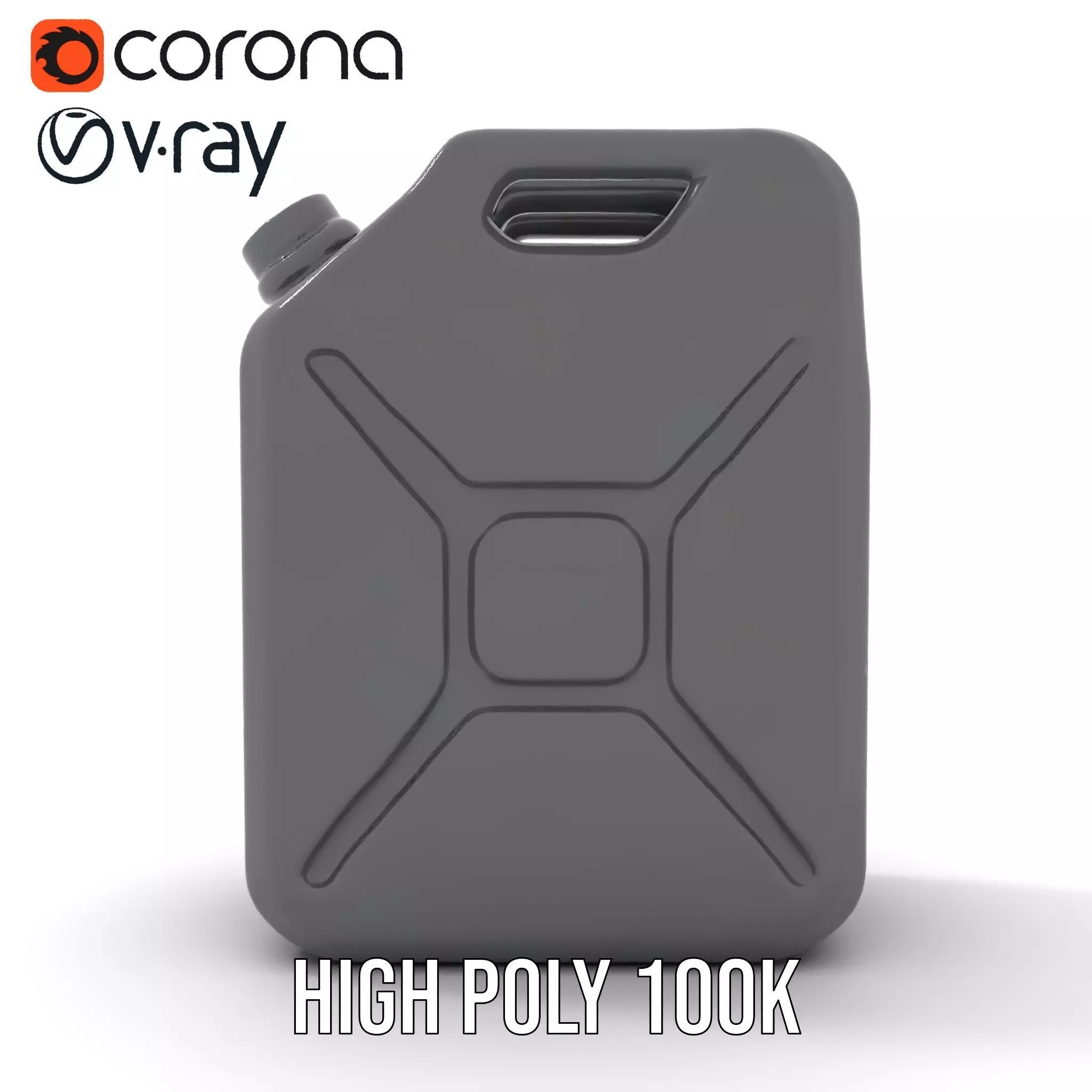 Sleek Black Jerrycan model pack Low-poly 3D model_20