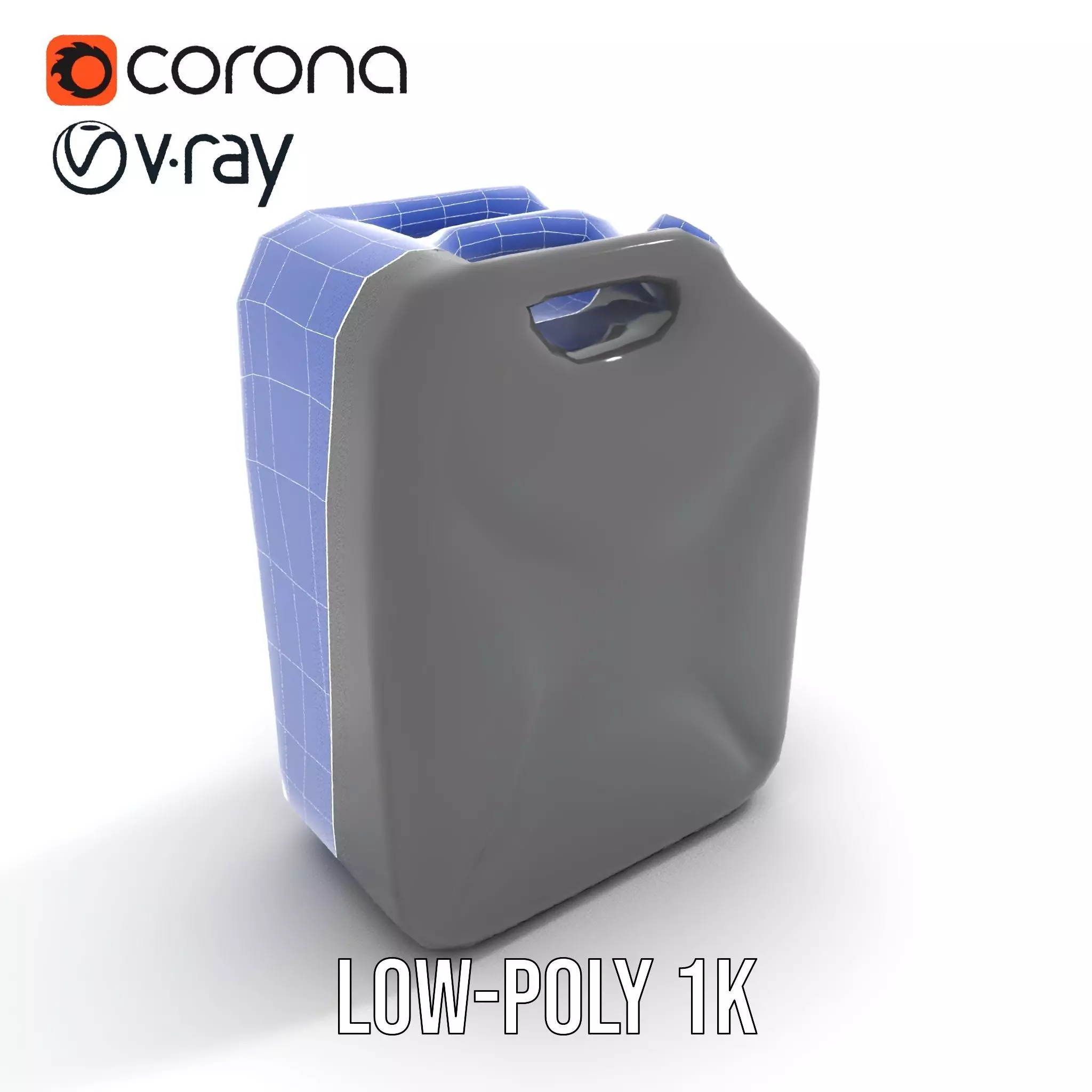 Sleek Black Jerrycan model pack Low-poly 3D model_12