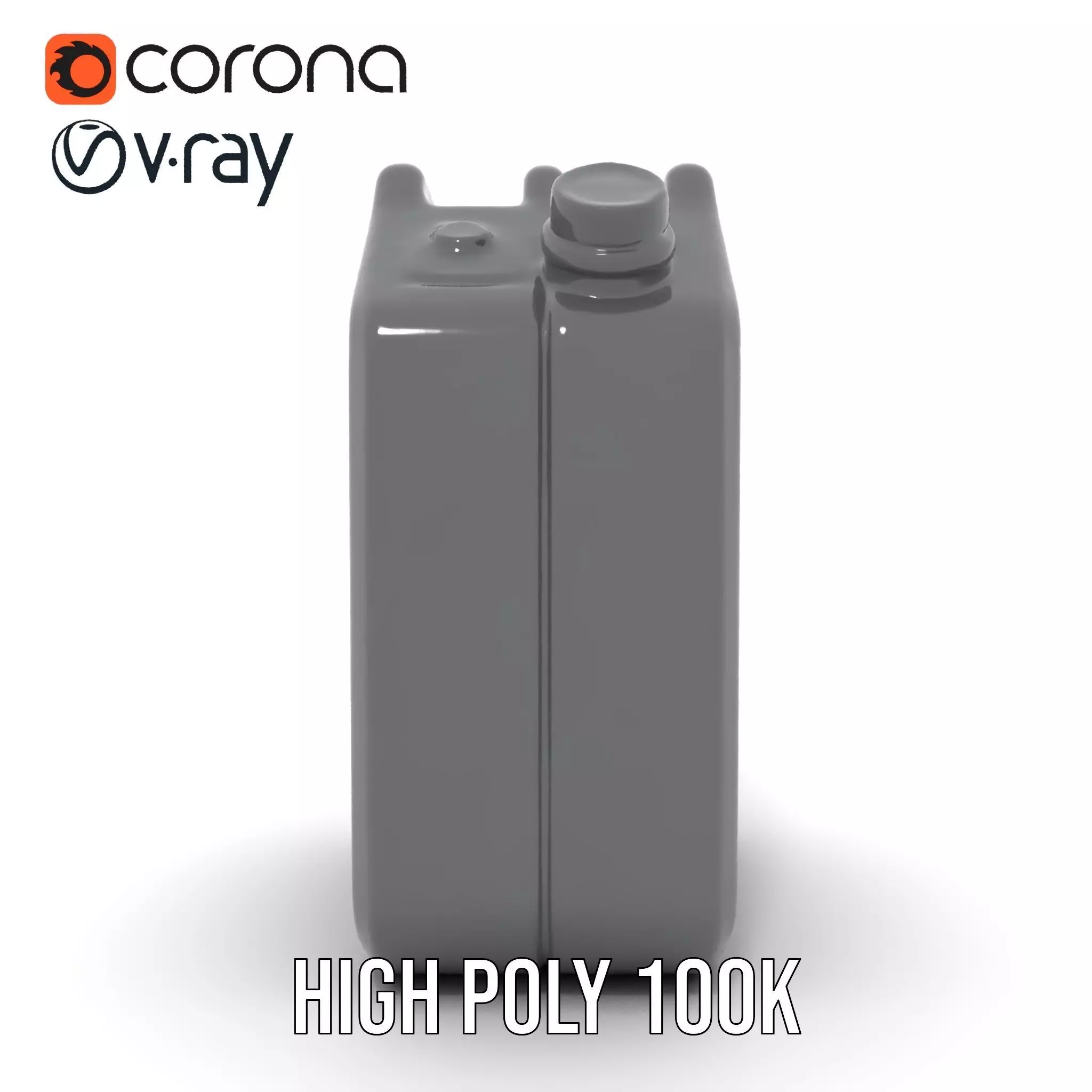 Sleek Black Jerrycan model pack Low-poly 3D model_32