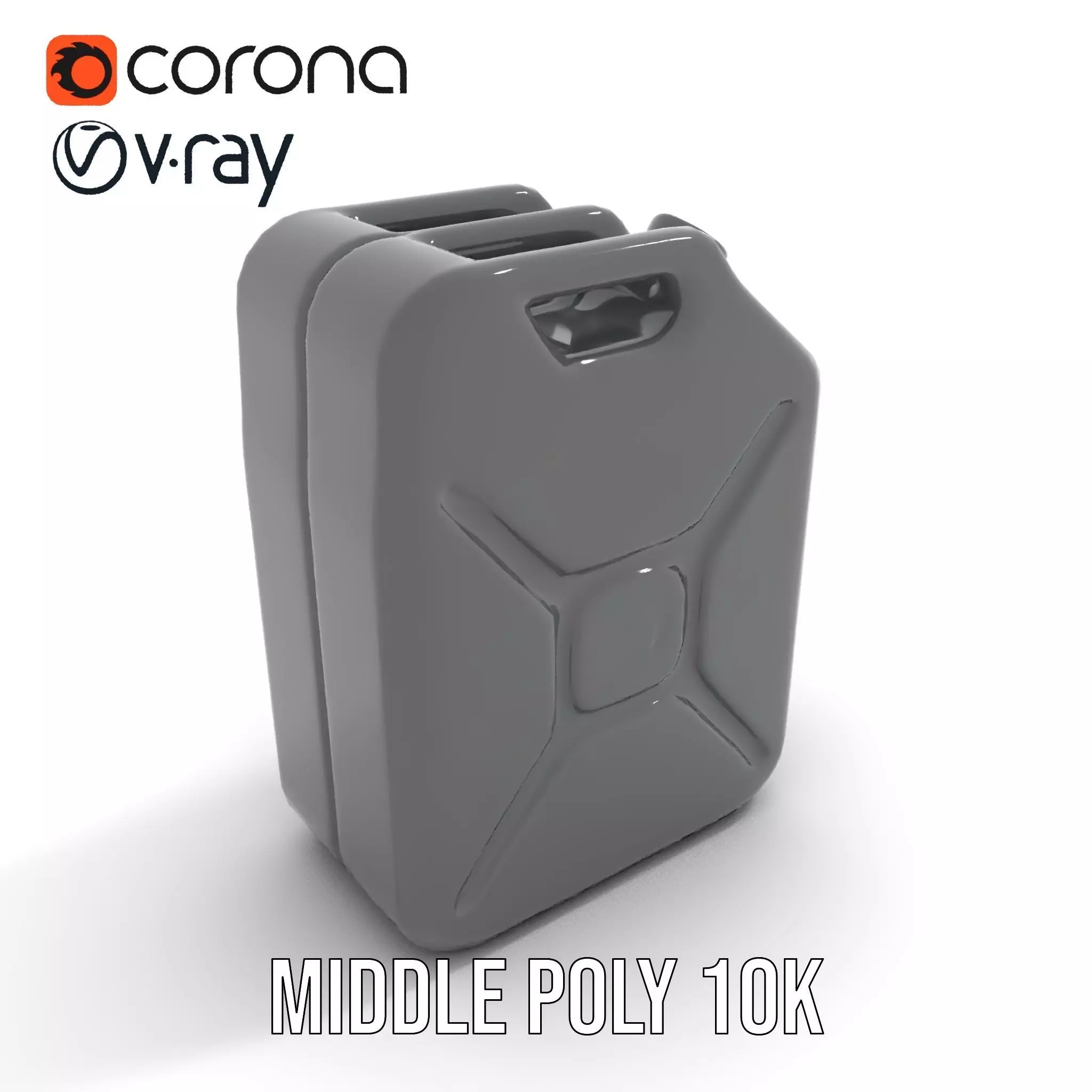 Sleek Black Jerrycan model pack Low-poly 3D model_11