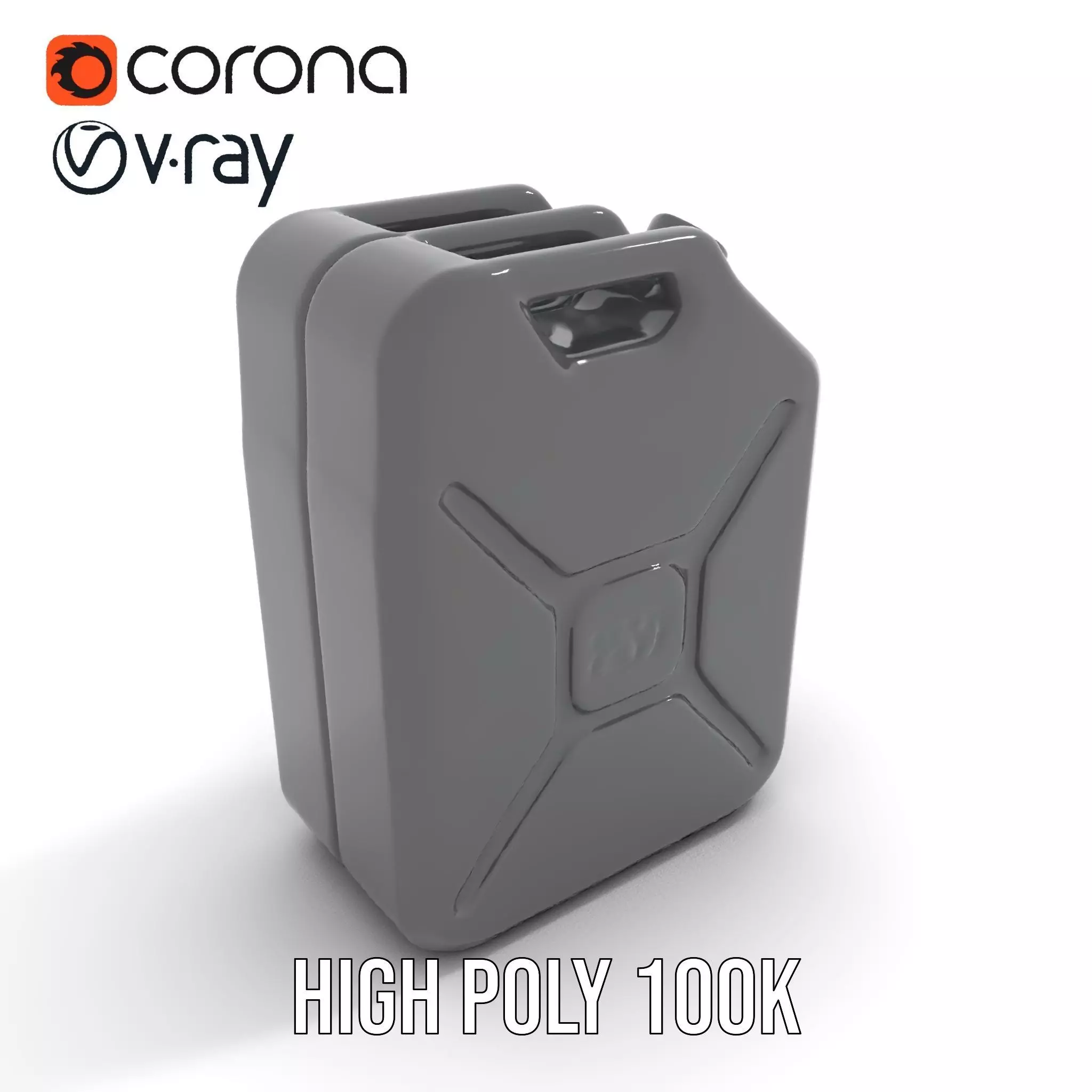 Sleek Black Jerrycan model pack Low-poly 3D model_13