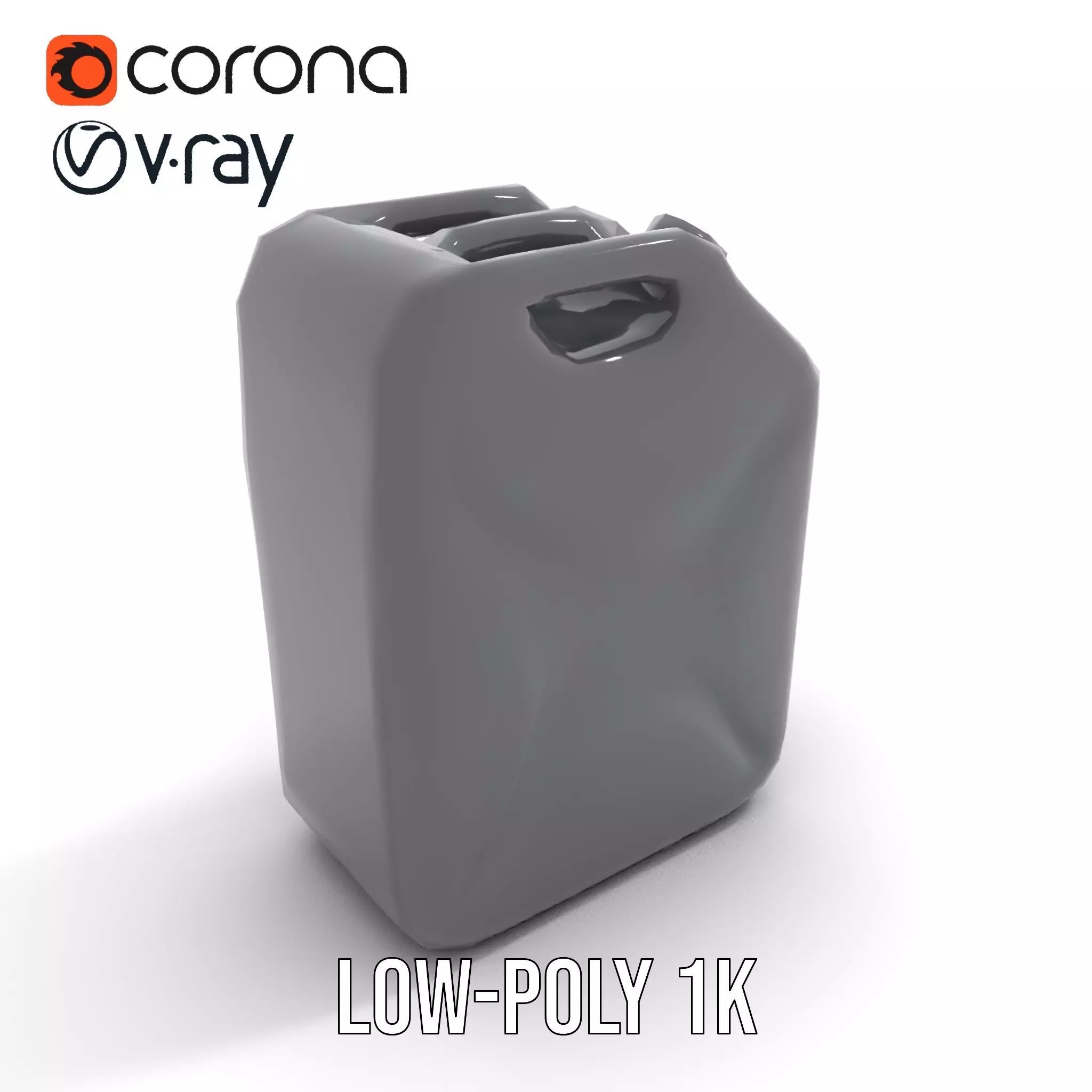 Sleek Black Jerrycan model pack Low-poly 3D model_15