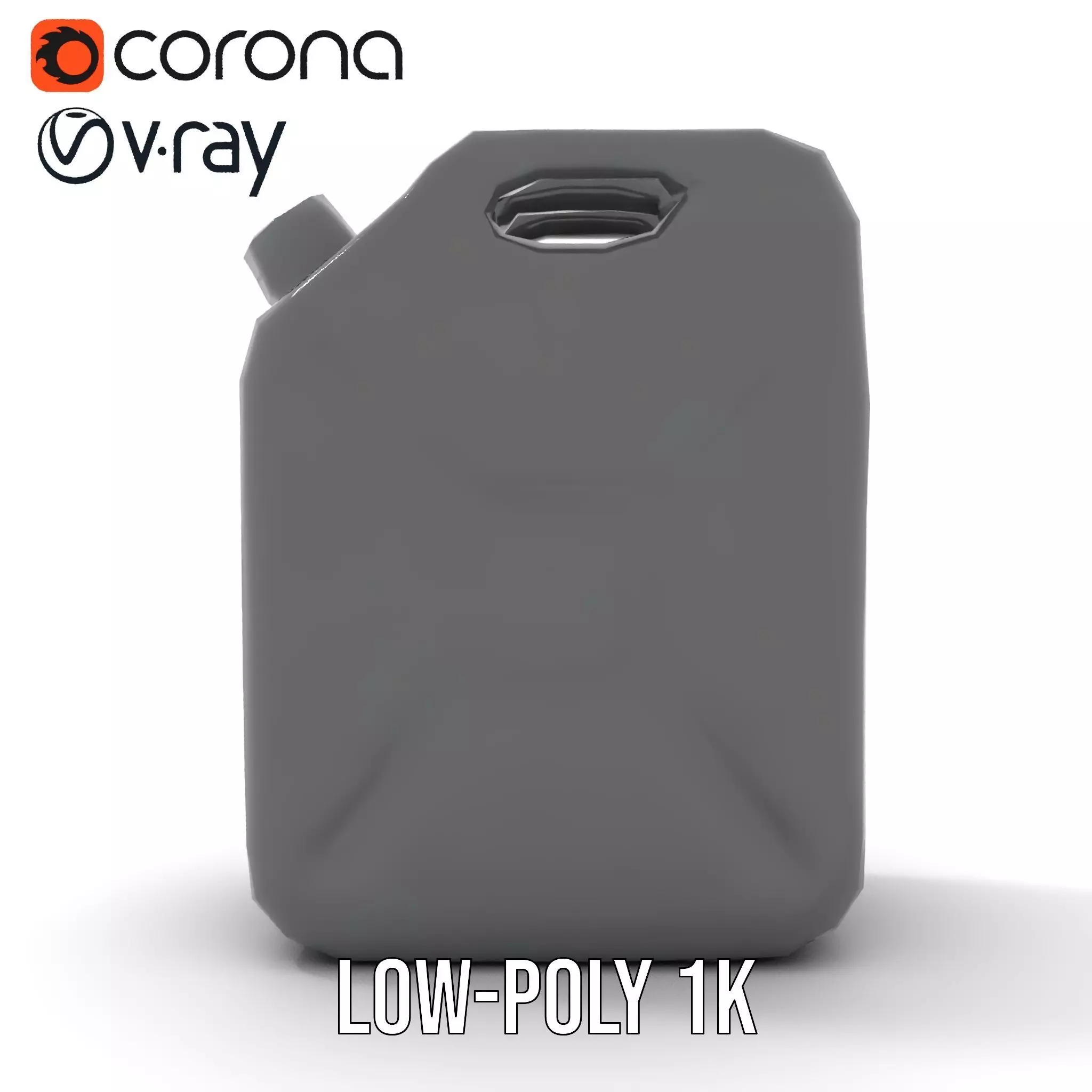 Sleek Black Jerrycan model pack Low-poly 3D model_19