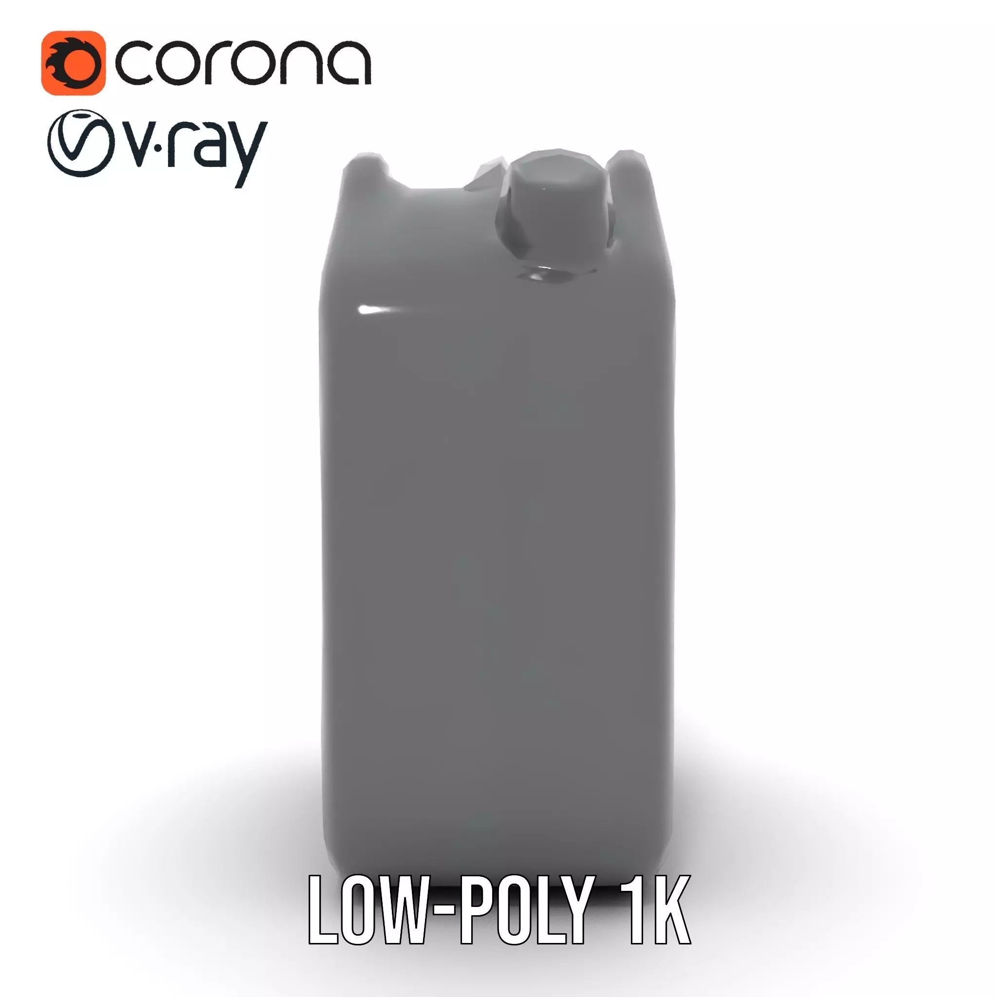 Sleek Black Jerrycan model pack Low-poly 3D model_9