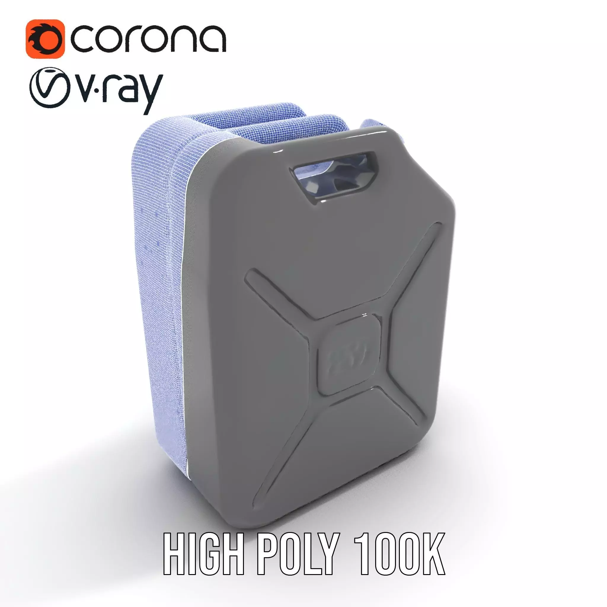 Sleek Black Jerrycan model pack Low-poly 3D model_23