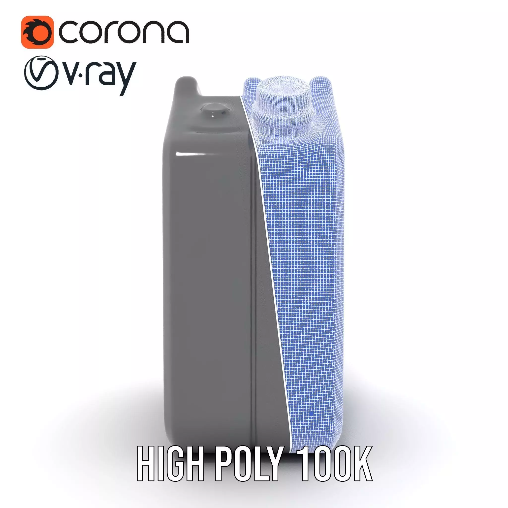 Sleek Black Jerrycan model pack Low-poly 3D model_34