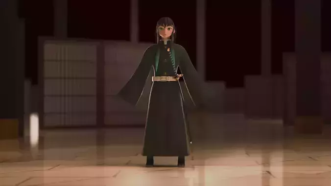 Anime Boy Stylized 3D Character Static No Rig