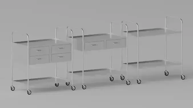 Hospital Medical Trolley Cart