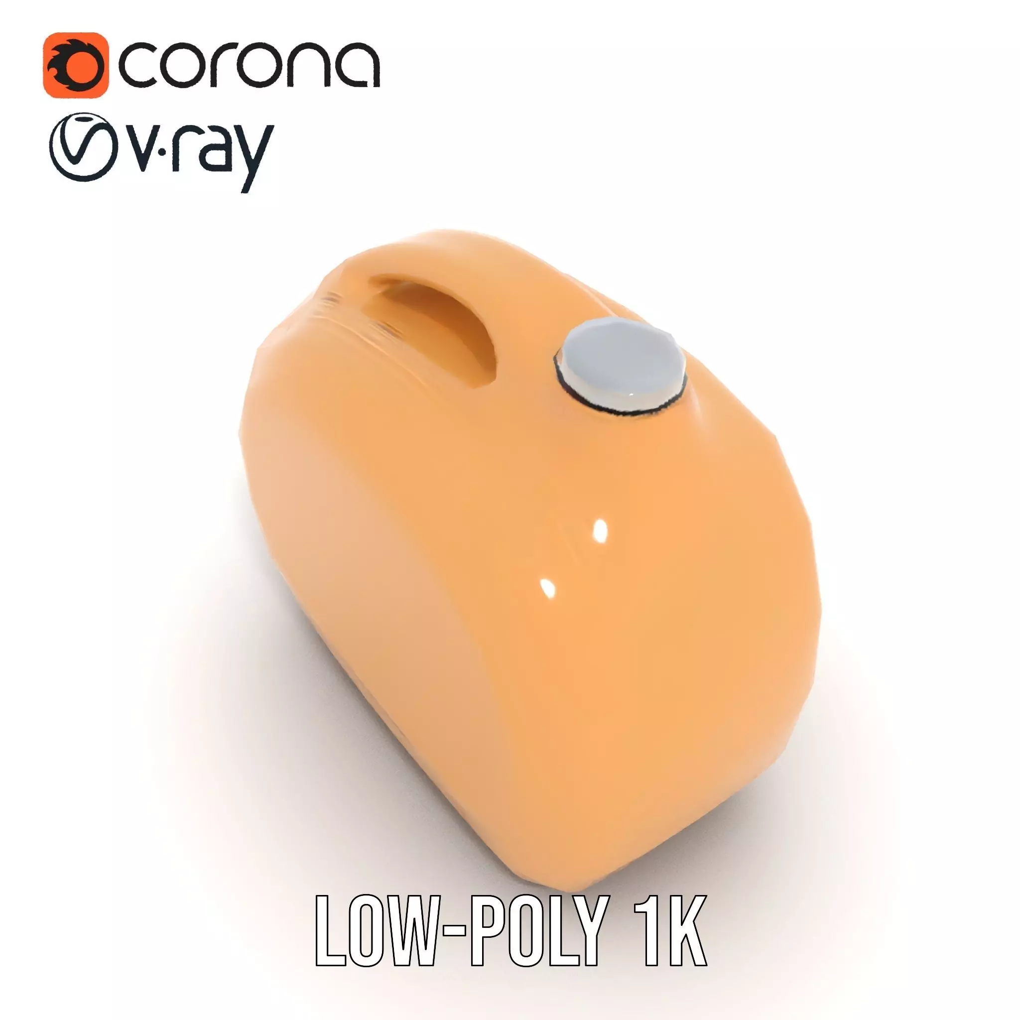 Smooth Copper Canister model pack Low-poly 3D model_12