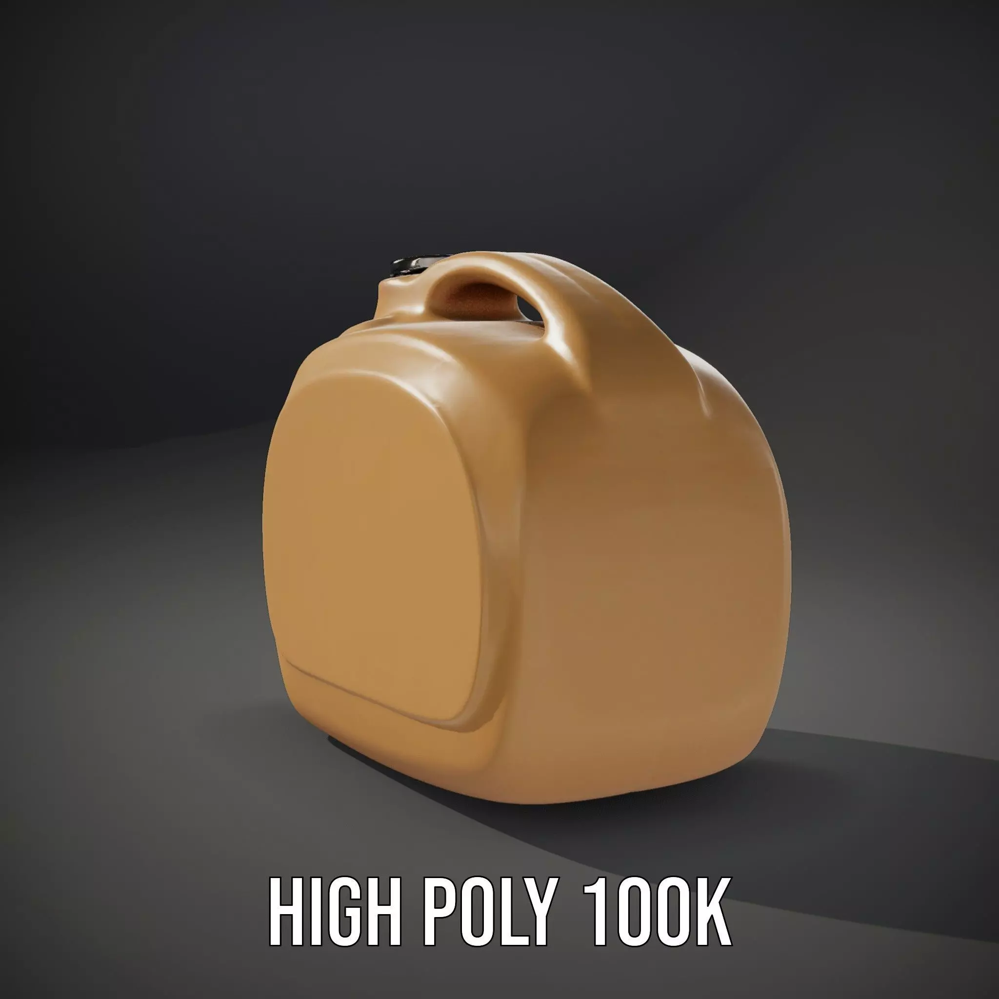 Smooth Copper Canister model pack Low-poly 3D model_10