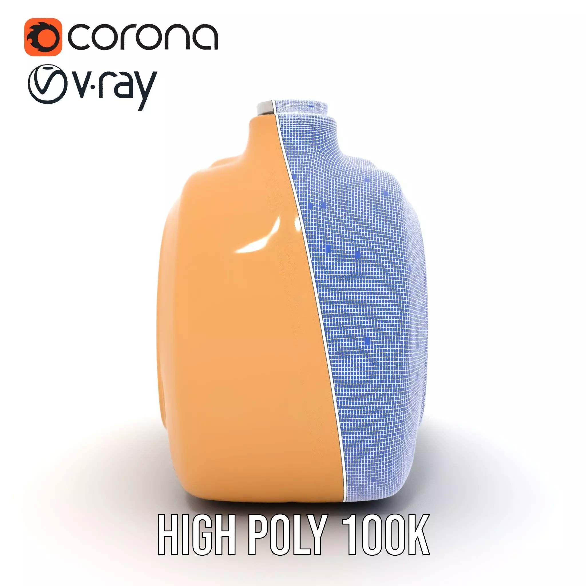 Smooth Copper Canister model pack Low-poly 3D model_33