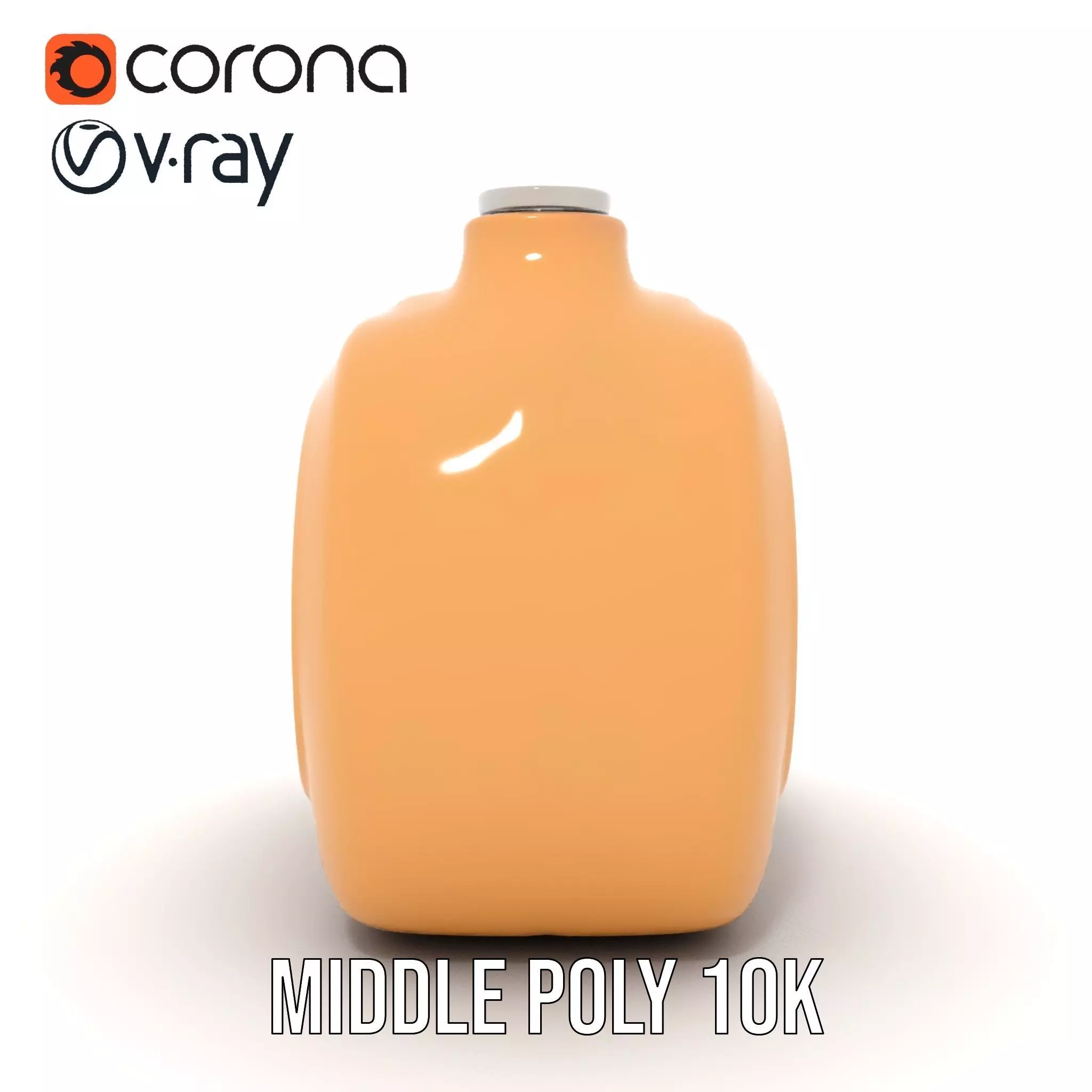 Smooth Copper Canister model pack Low-poly 3D model_11