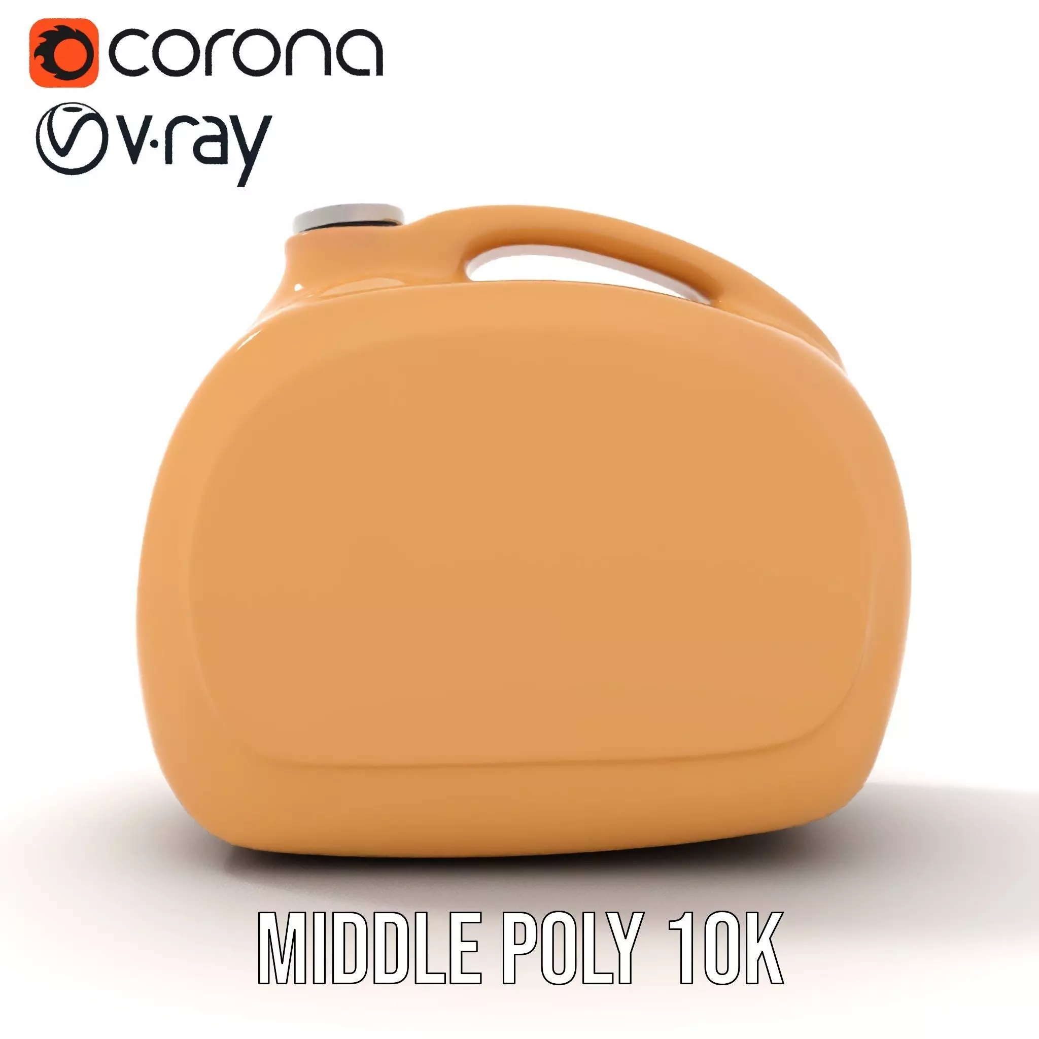 Smooth Copper Canister model pack Low-poly 3D model_5