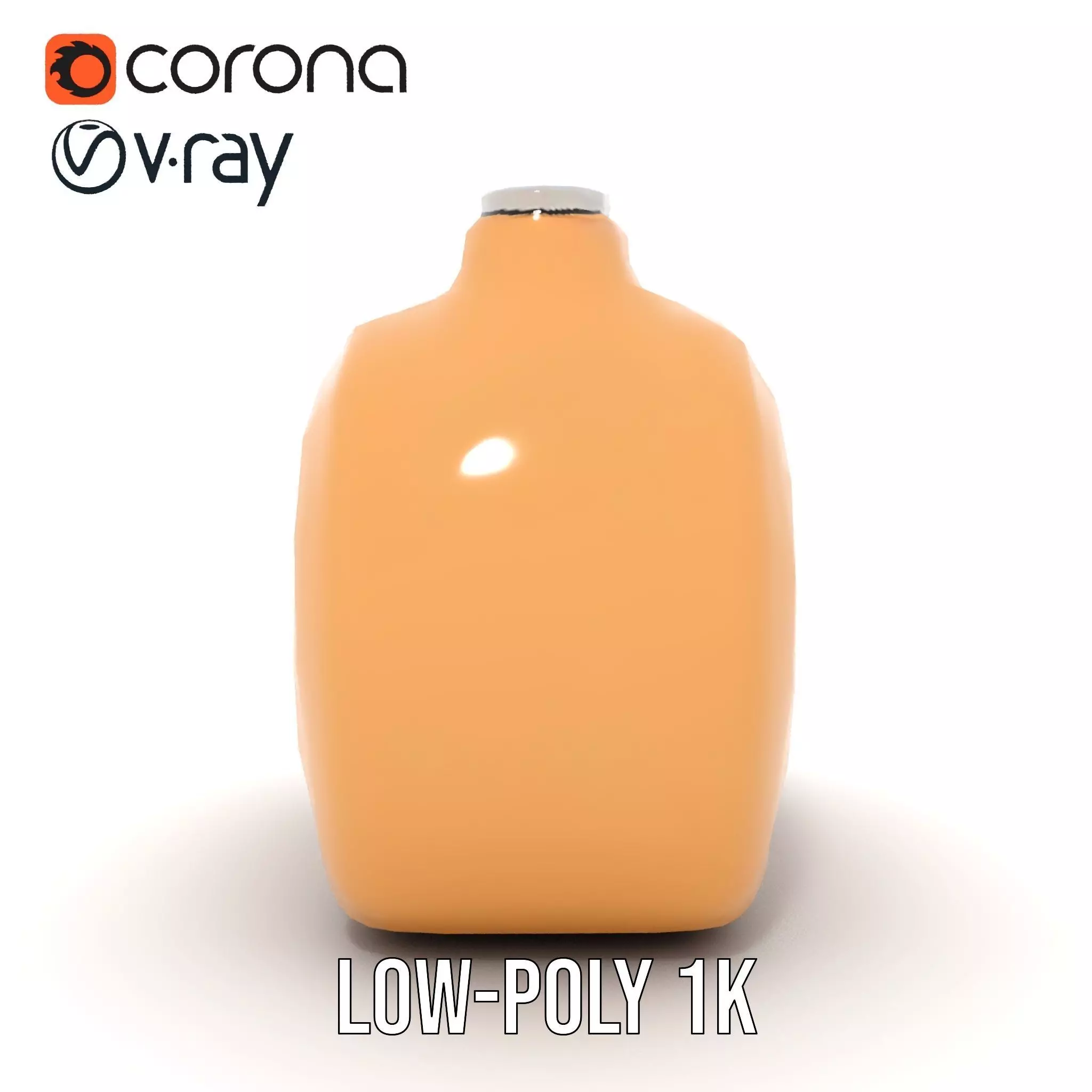 Smooth Copper Canister model pack Low-poly 3D model_17