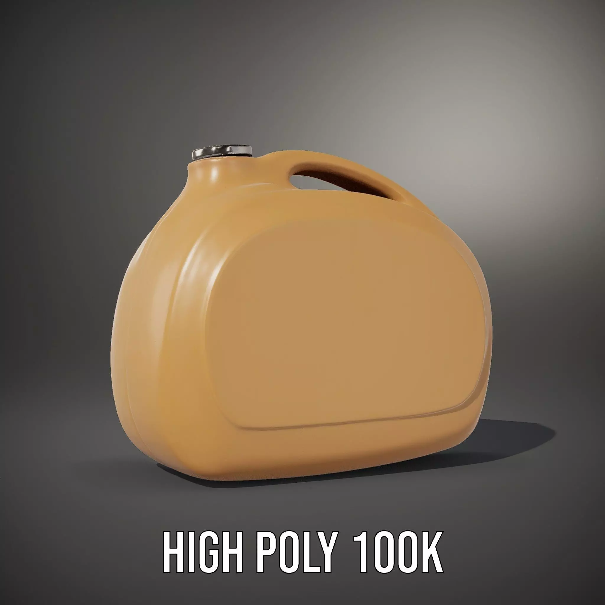 Smooth Copper Canister model pack Low-poly 3D model_8