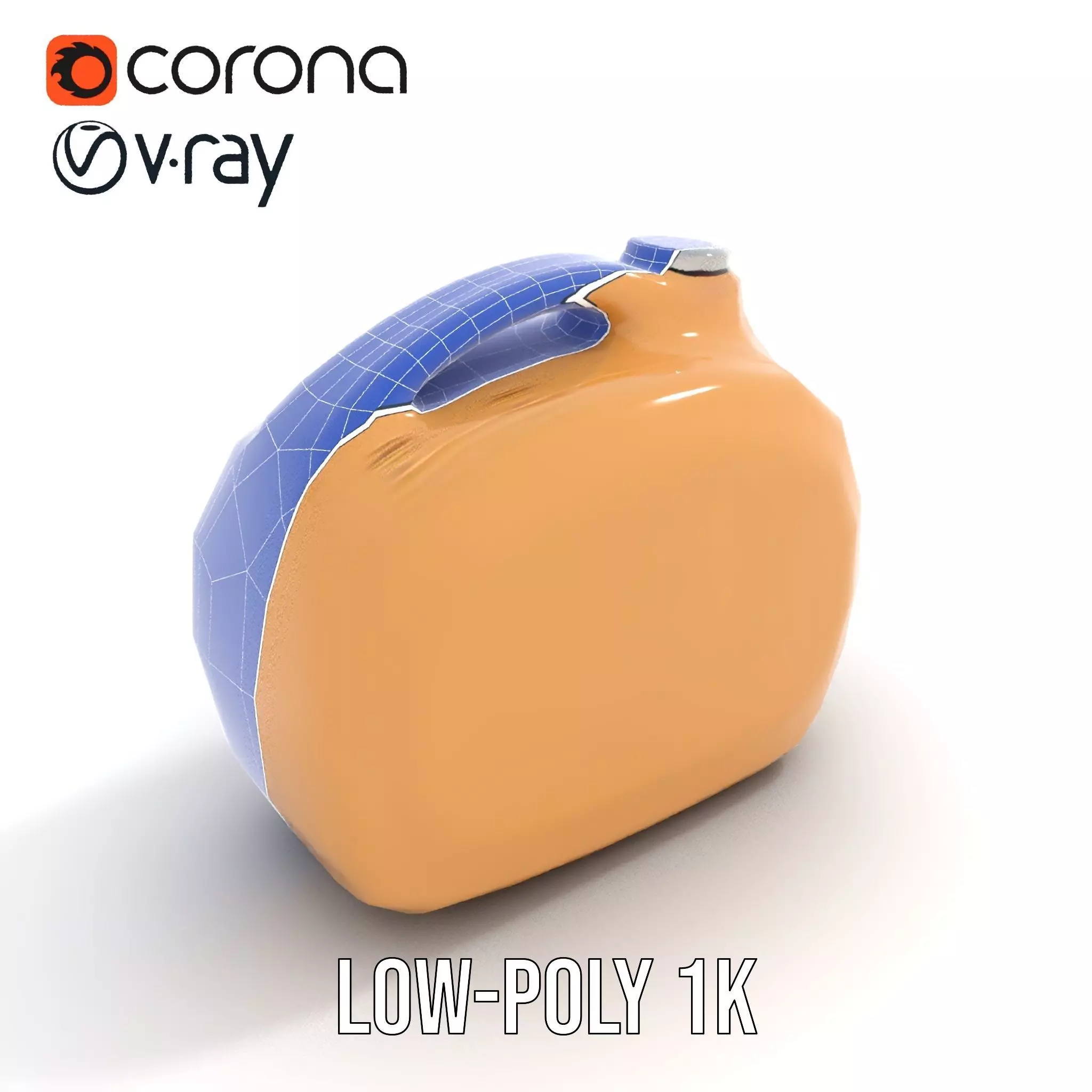 Smooth Copper Canister model pack Low-poly 3D model_14