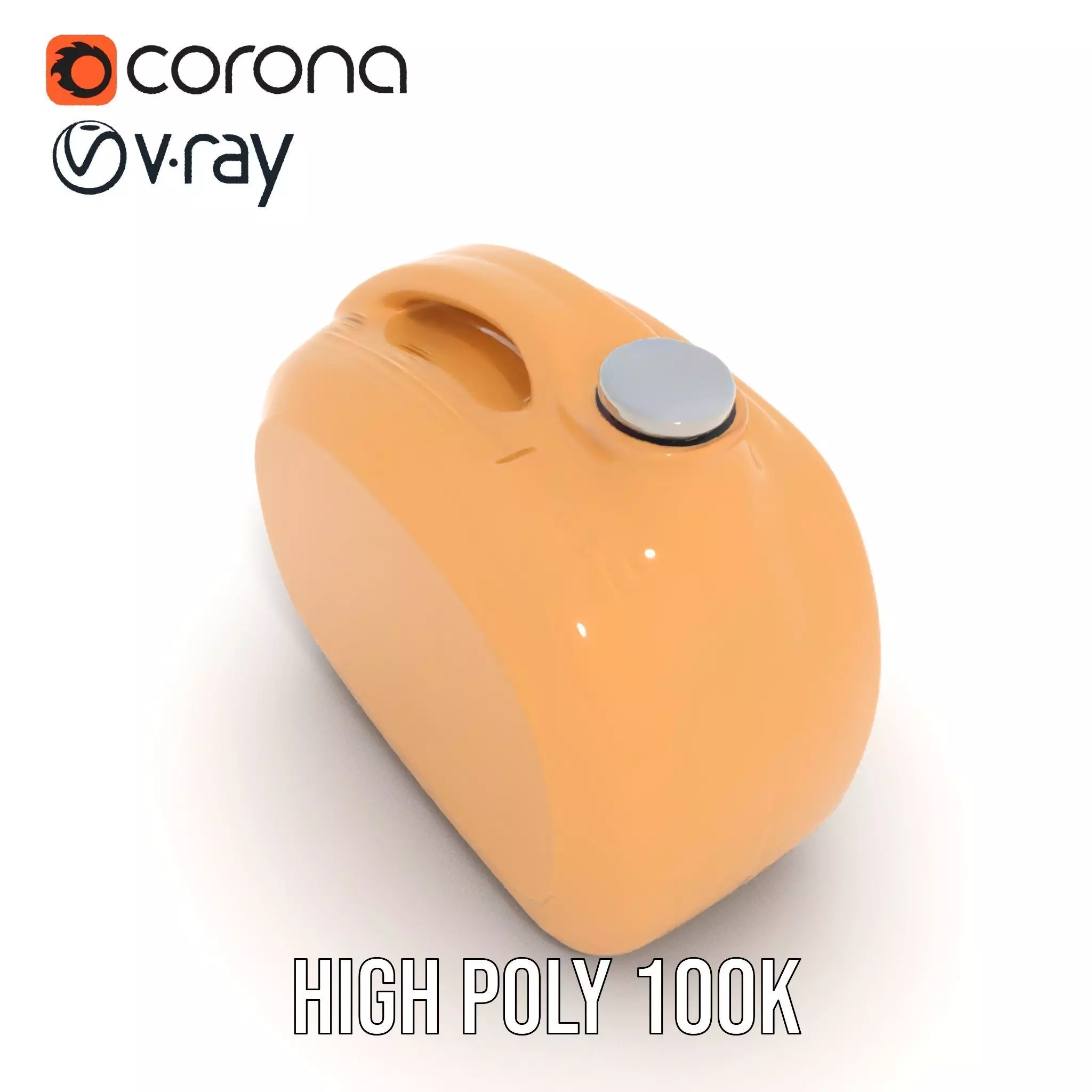 Smooth Copper Canister model pack Low-poly 3D model_31