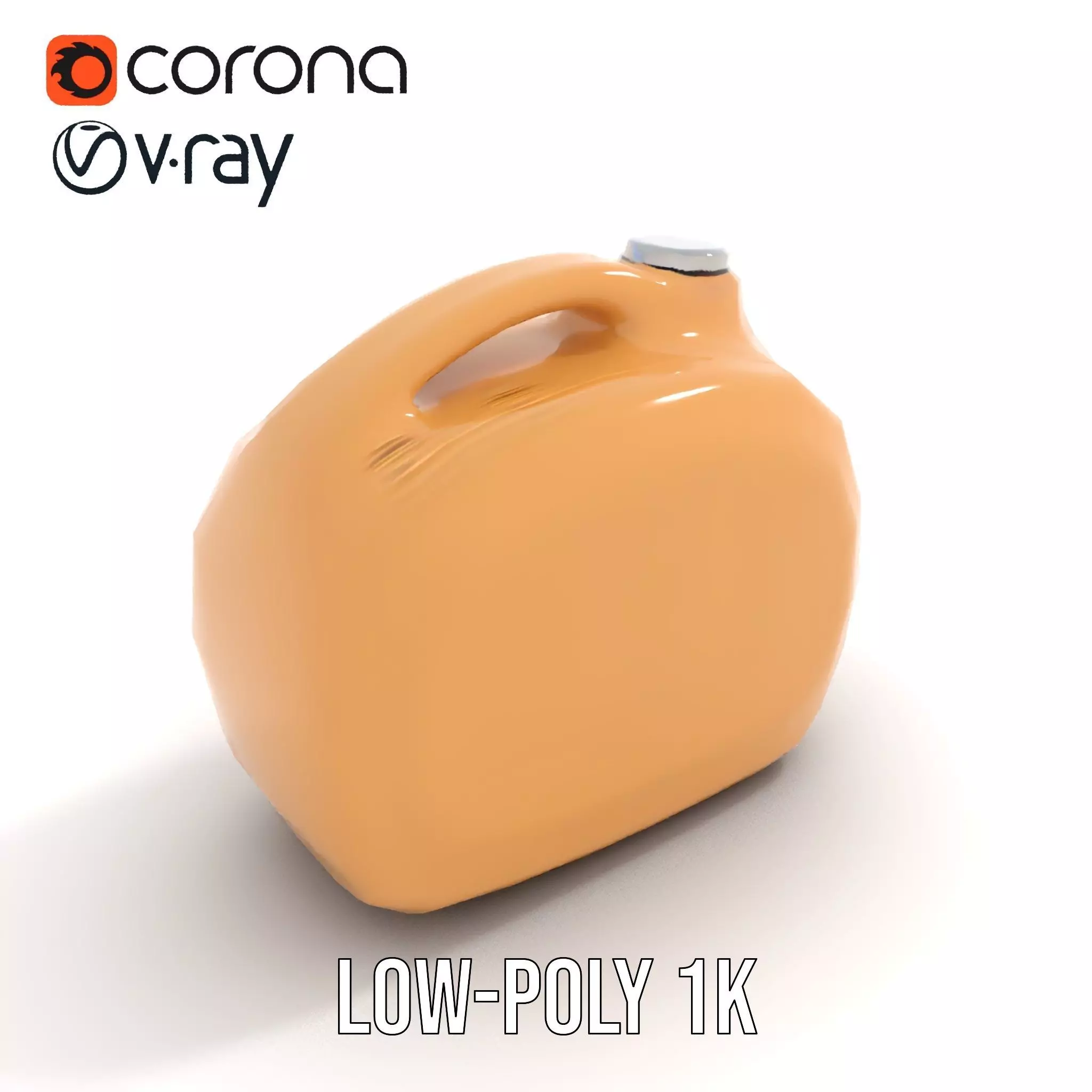 Smooth Copper Canister model pack Low-poly 3D model_22