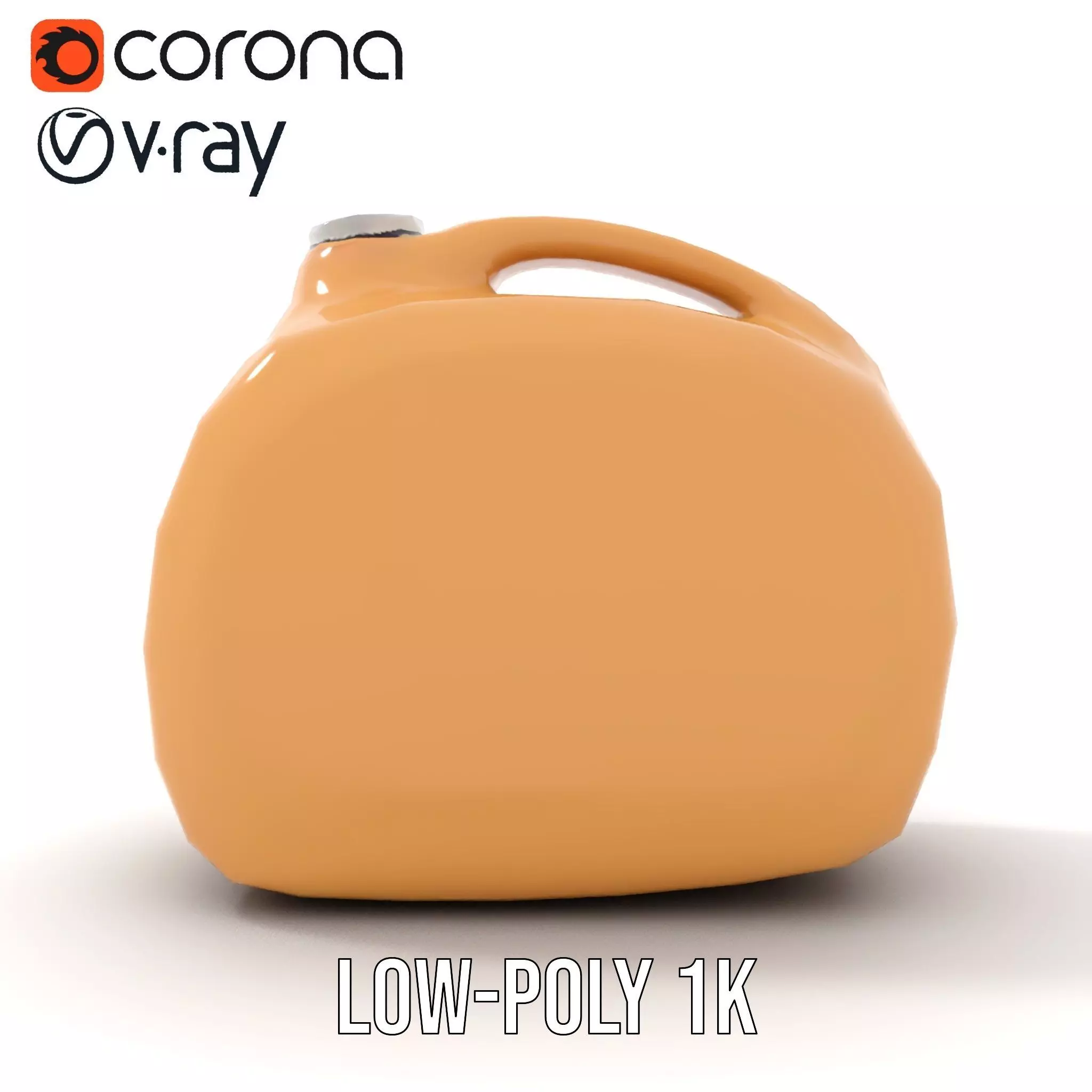 Smooth Copper Canister model pack Low-poly 3D model_9