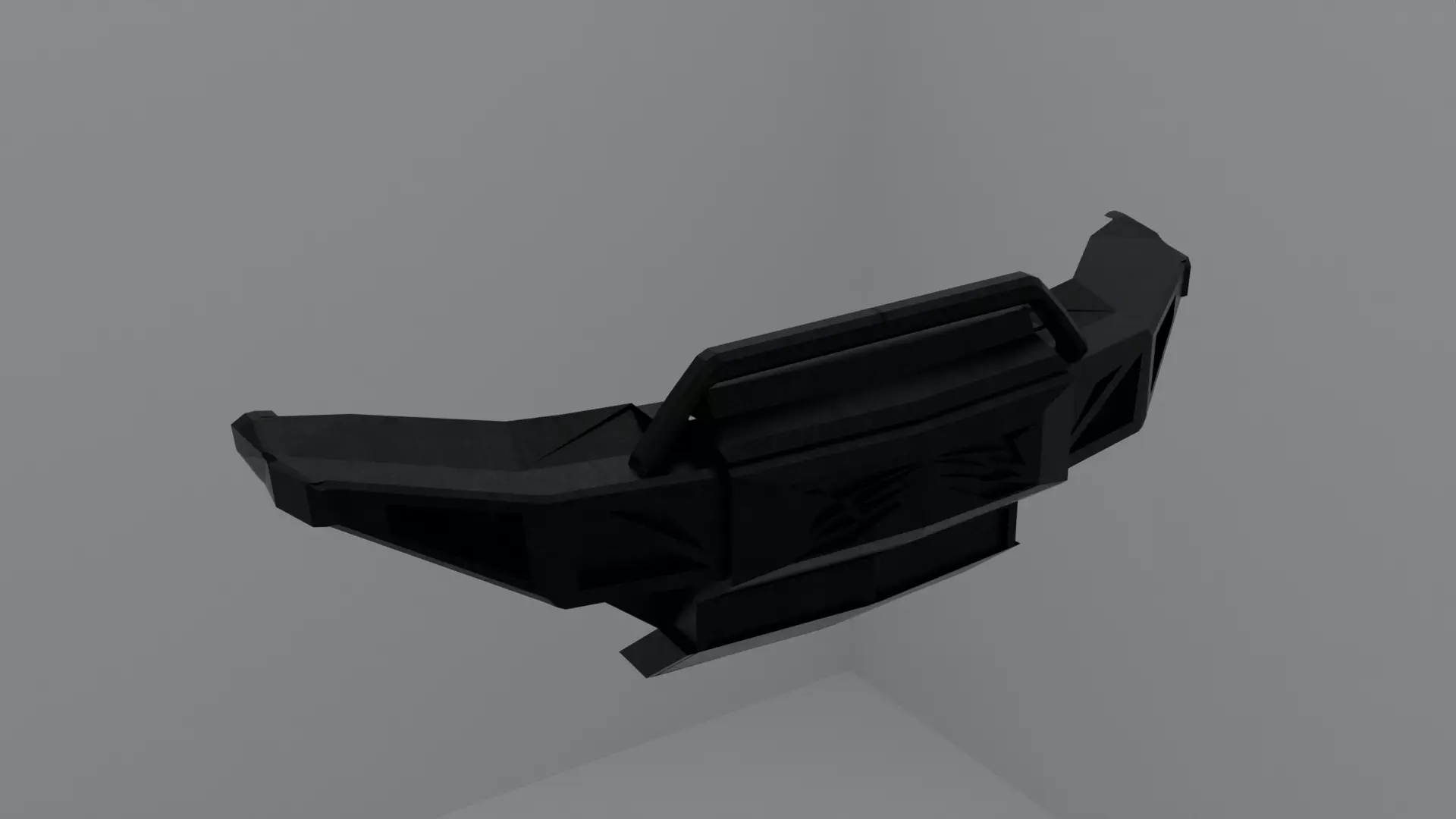 Offroad front bumber for toyota fj cruiser Low-poly 3D model