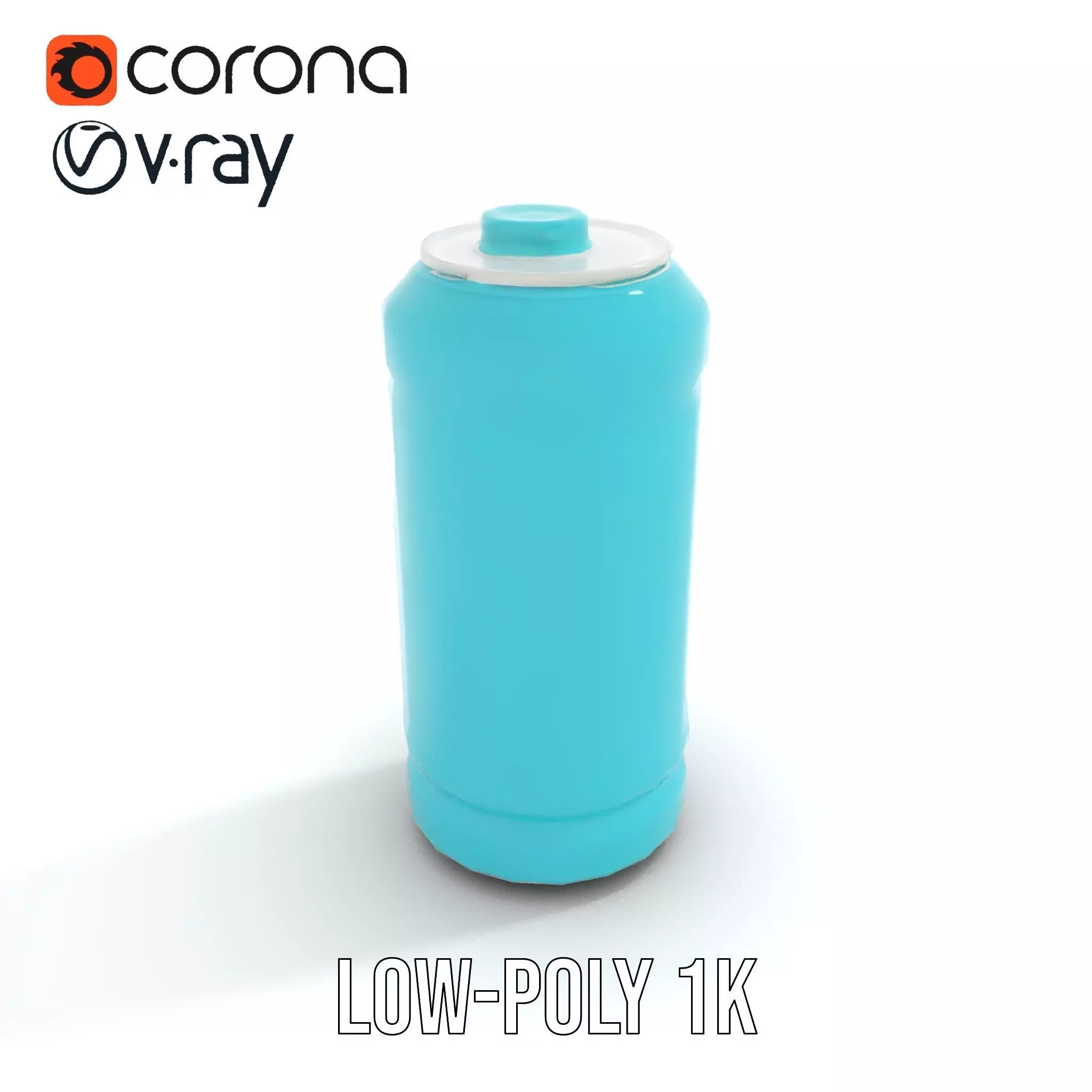 Aqua Canister model pack Low-poly 3D model_7