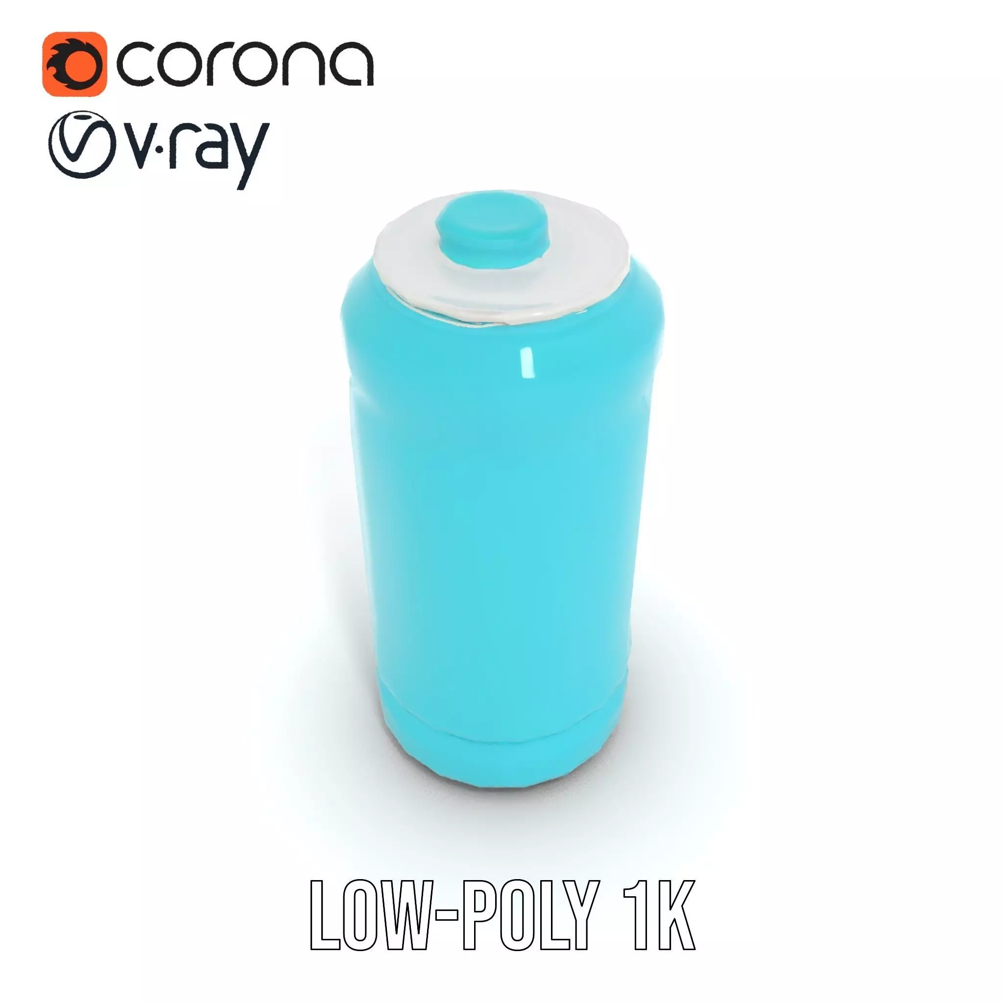 Aqua Canister model pack Low-poly 3D model_17