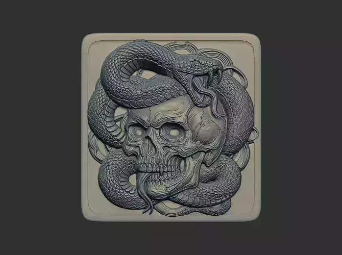 snakeskull frame cnc model