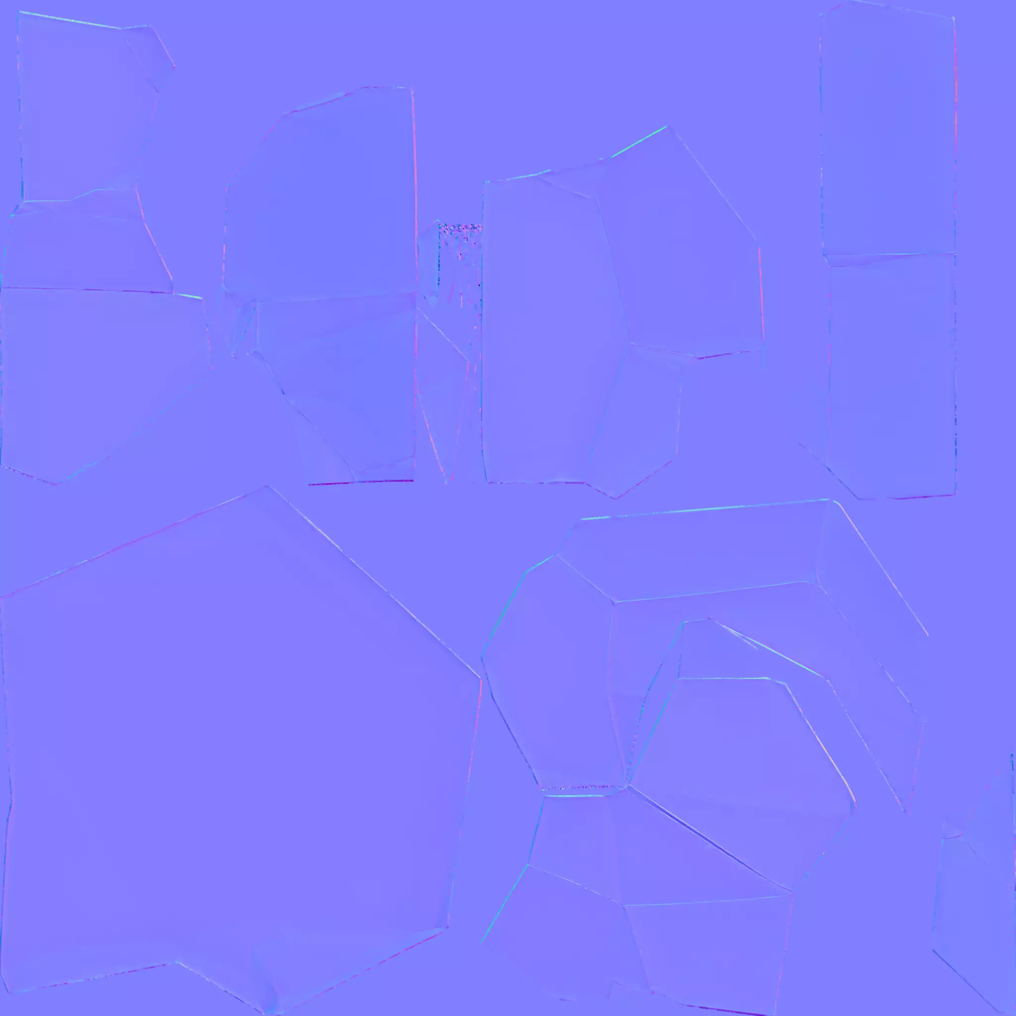 Low-poly stylized rock 3D model_42