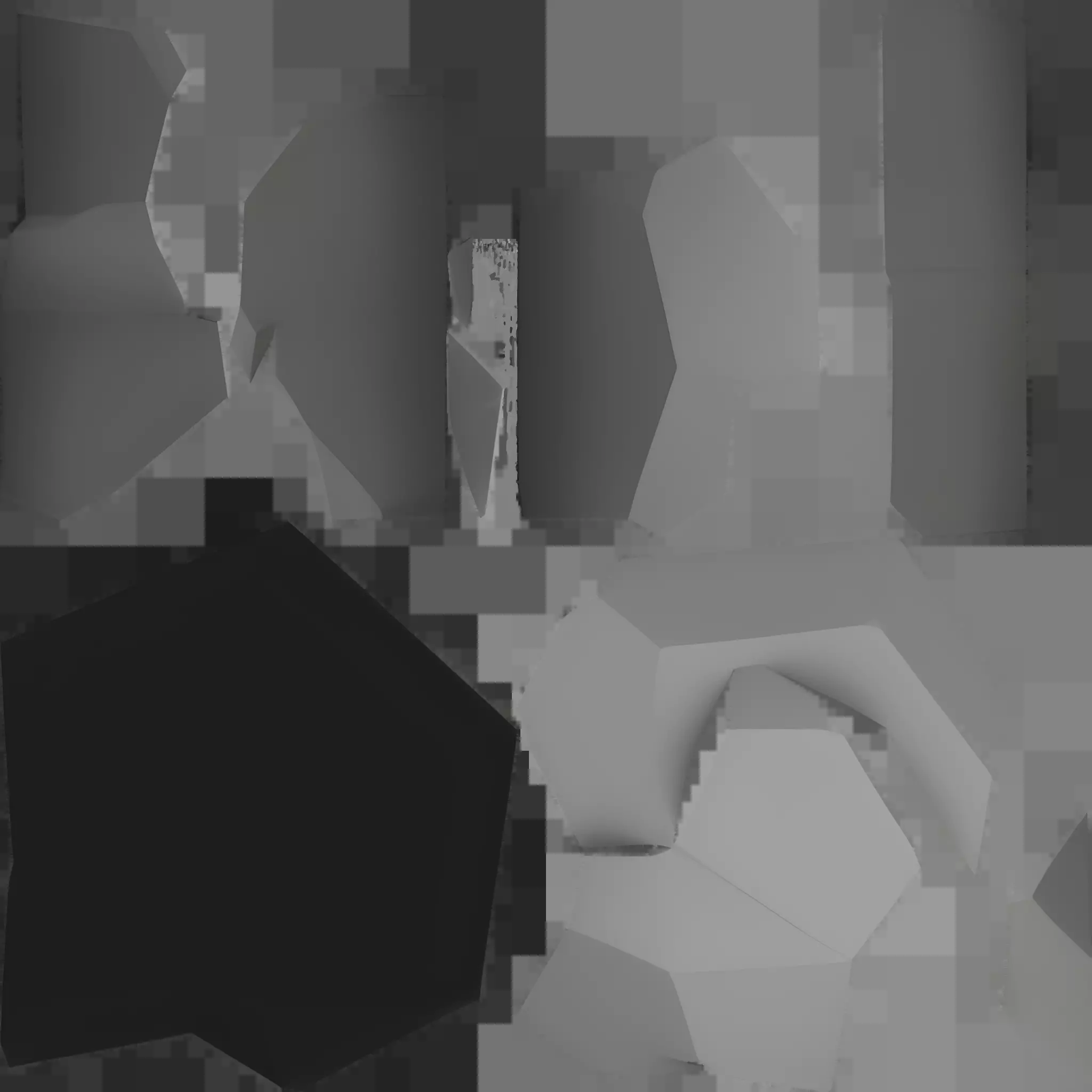 Low-poly stylized rock 3D model_36