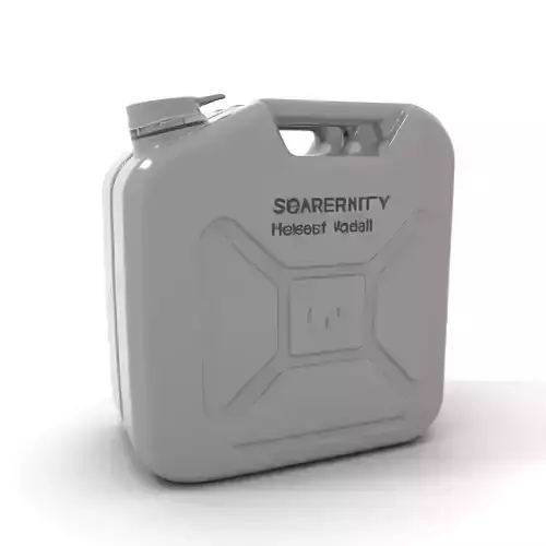 Industrial Black Jerrycan model pack Low-poly 3D model