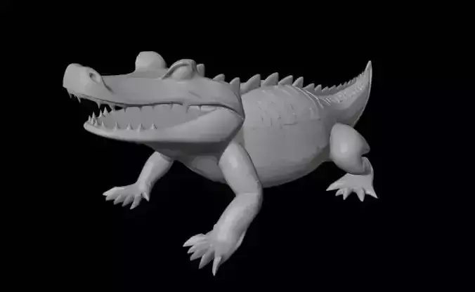 crocodile 3D print model