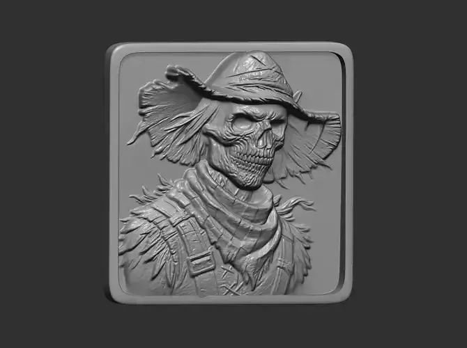 halloween crow man cnc model