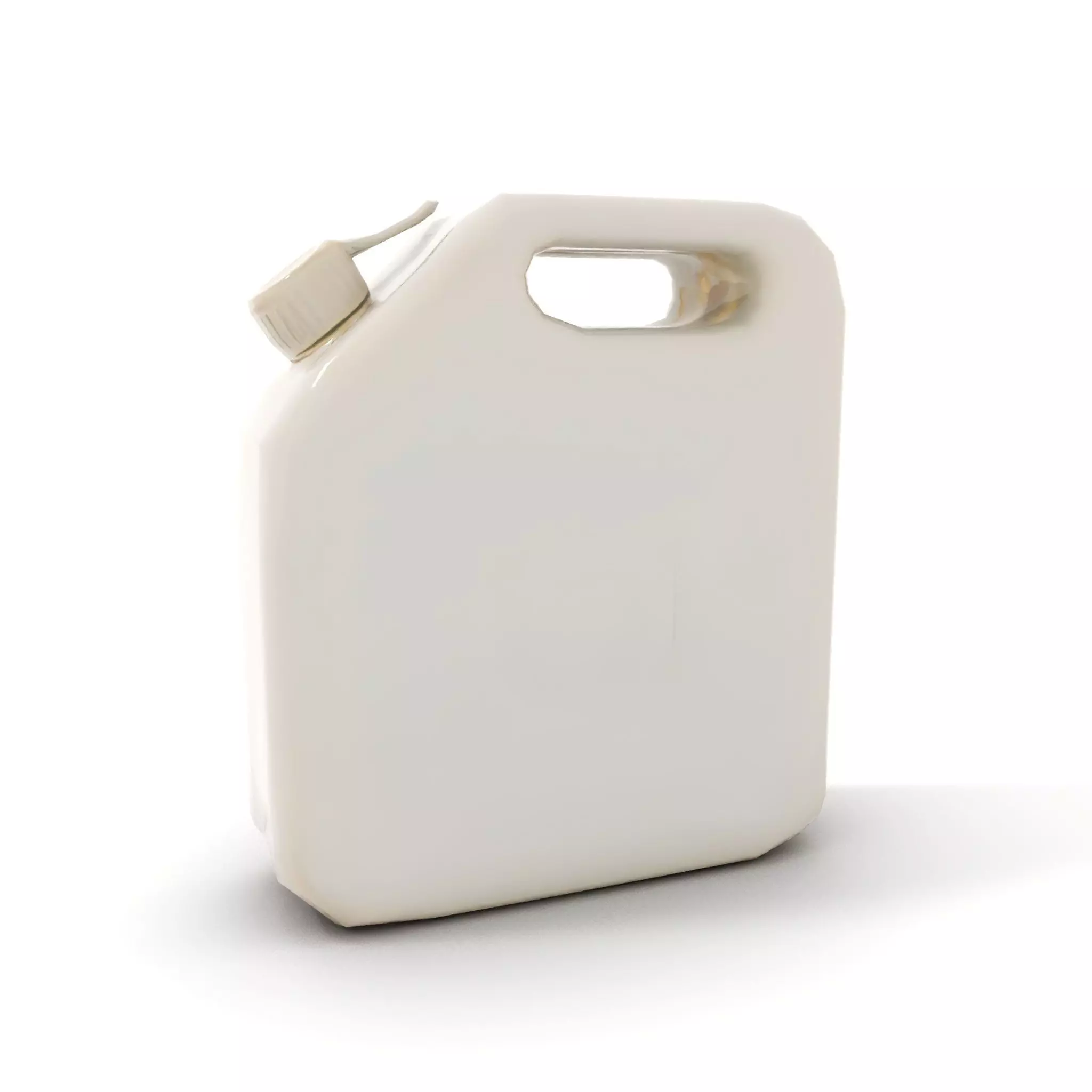 White Plastic Canister model pack Low-poly 3D model_9