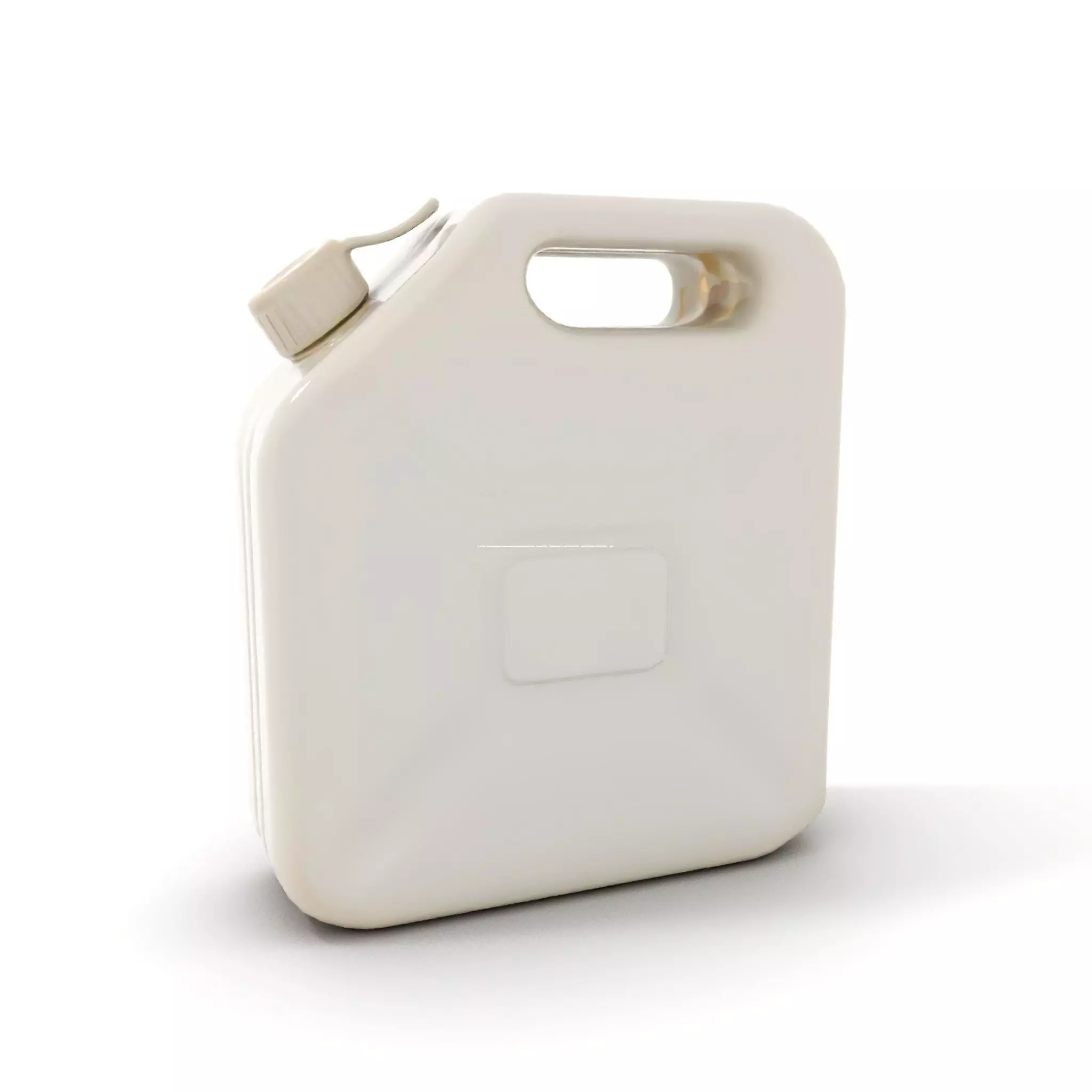 White Plastic Canister model pack Low-poly 3D model_24