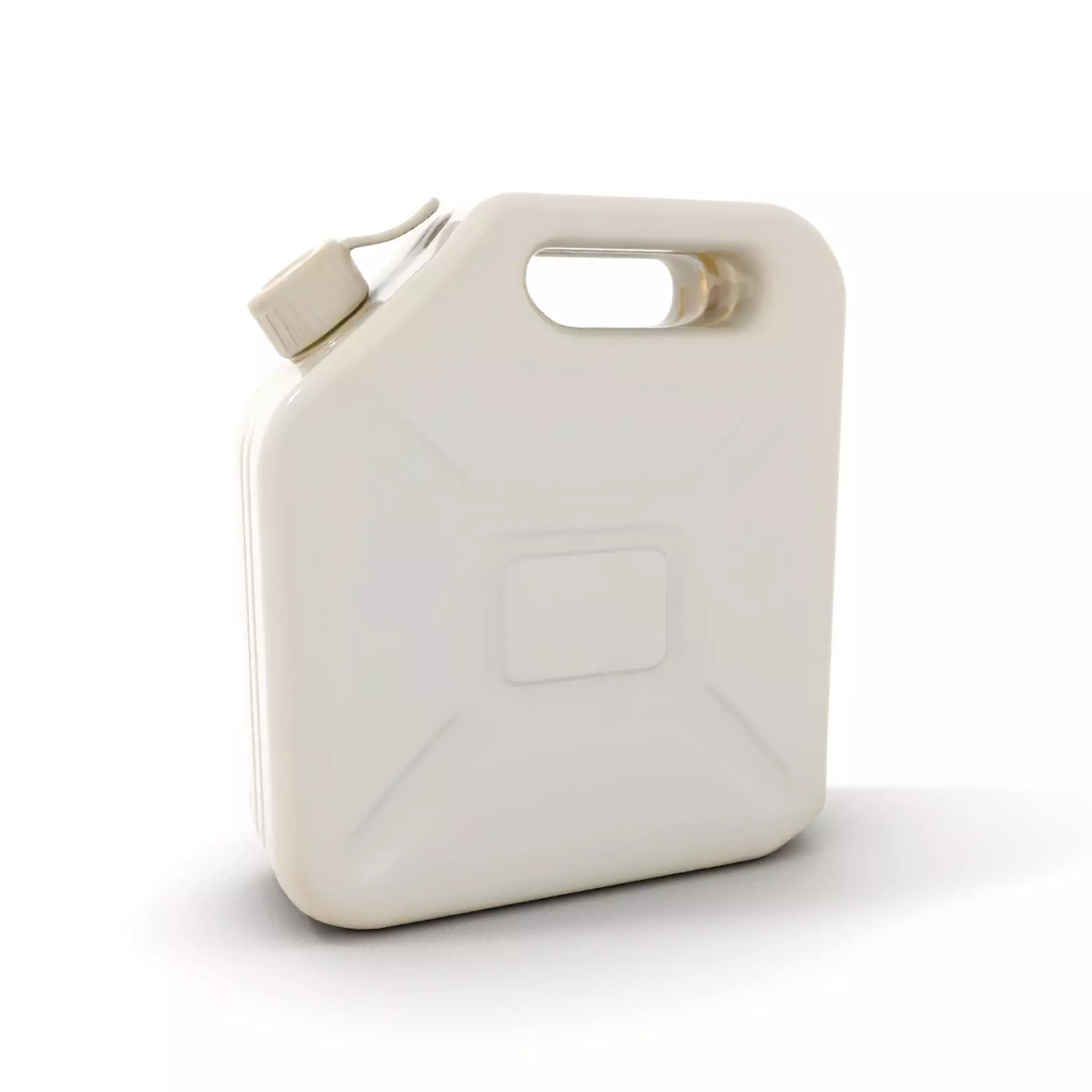 White Plastic Canister model pack Low-poly 3D model_0