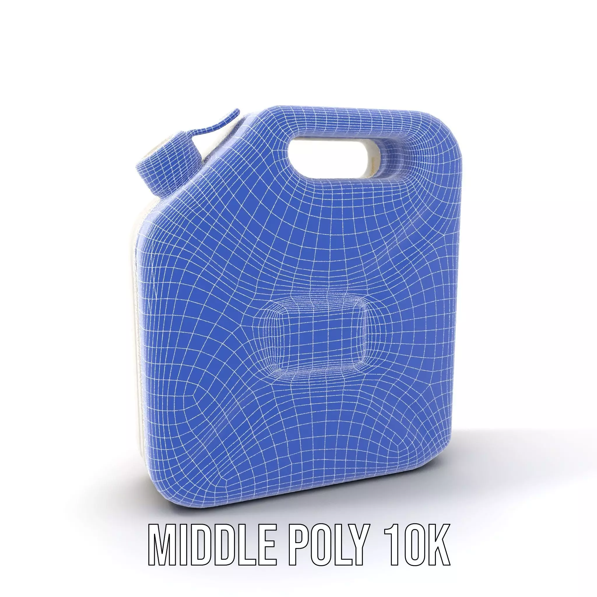 White Plastic Canister model pack Low-poly 3D model_13